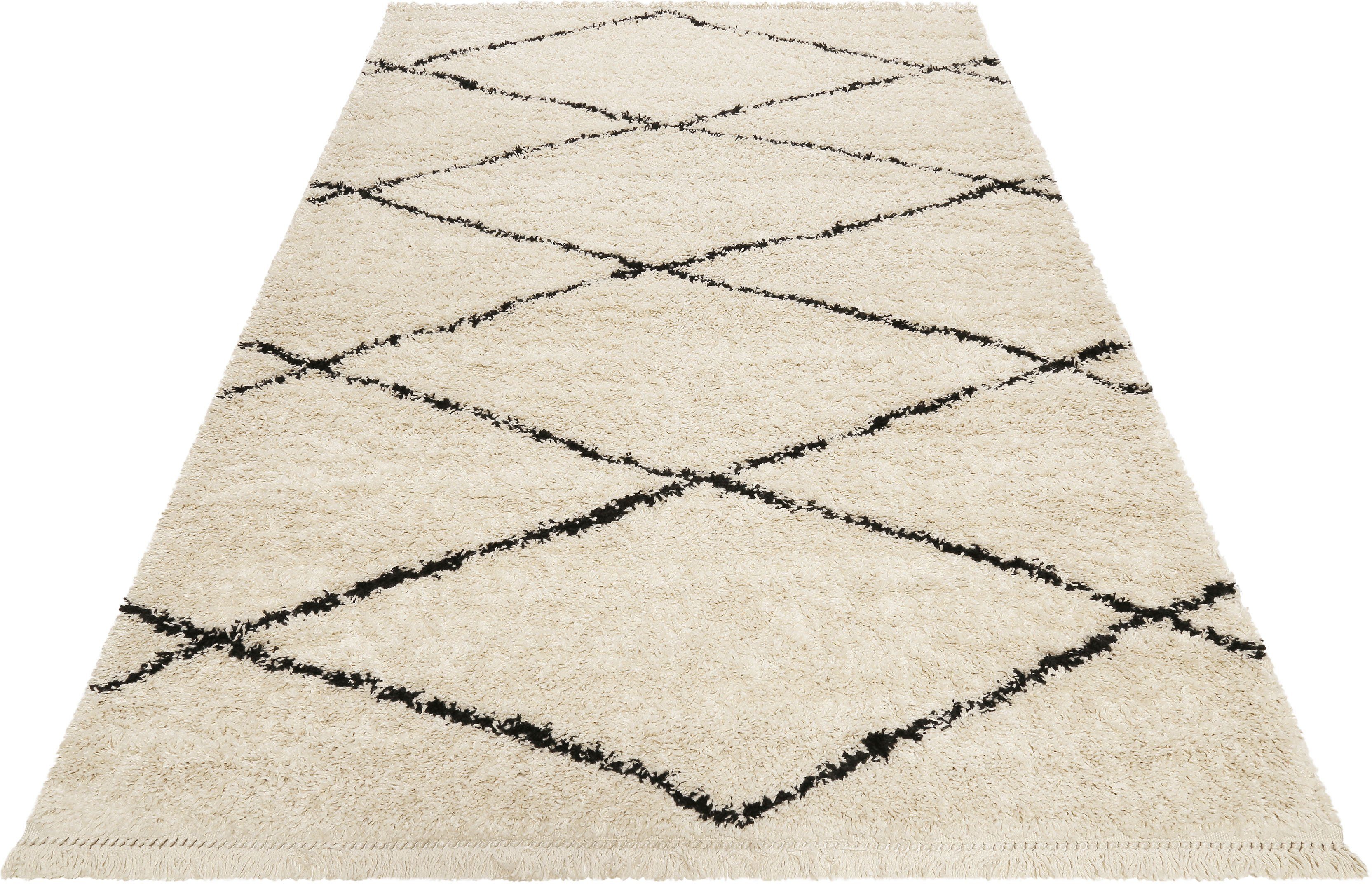 Wecon home Hochflor-Teppich STUDIO one, rechteckig, Höhe: 35 mm, weicher und kuscheliger Flor, Wohnzimmer, Schlafzimmer, im Berber-Stil. € 100,00