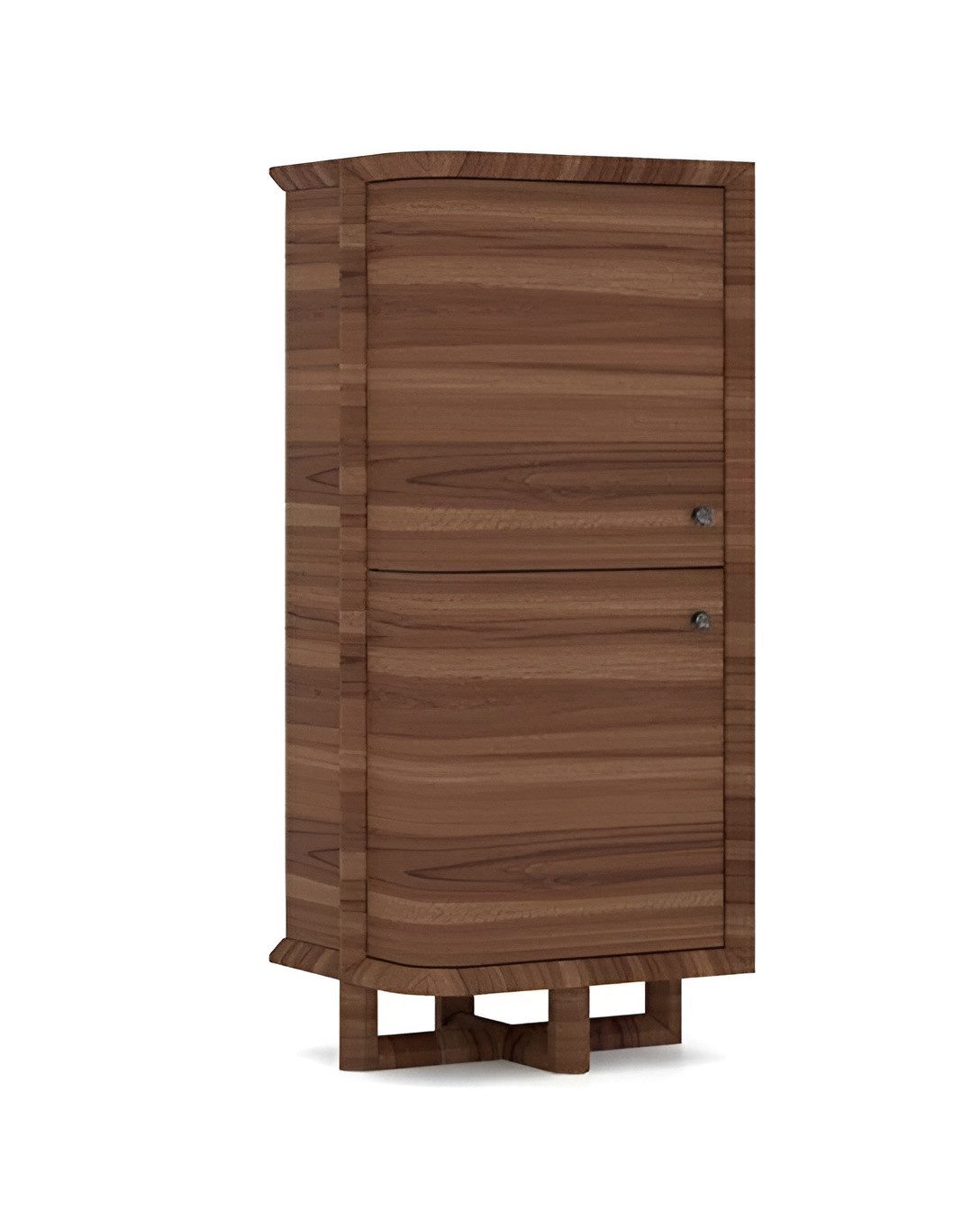 JVmoebel Mehrzweckschrank Eleganter Schrank aus Holz mit Walnuss-Furnieroberfläche (1-St., Mehrzweckschrank) Made in Europa