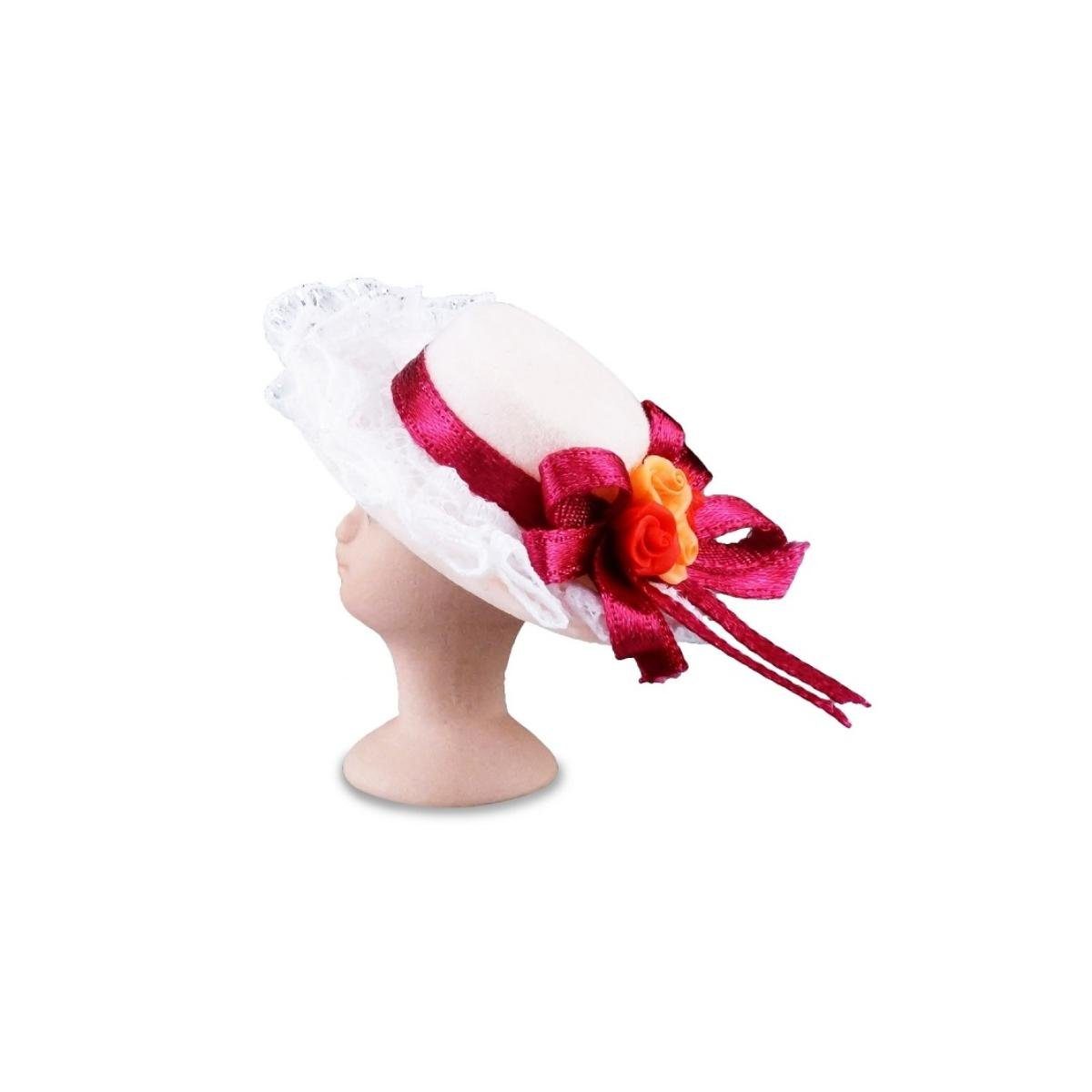Reutter Porzellan Dekofigur 001.759/5 - Rosa Hut mit Kopf, Miniatur