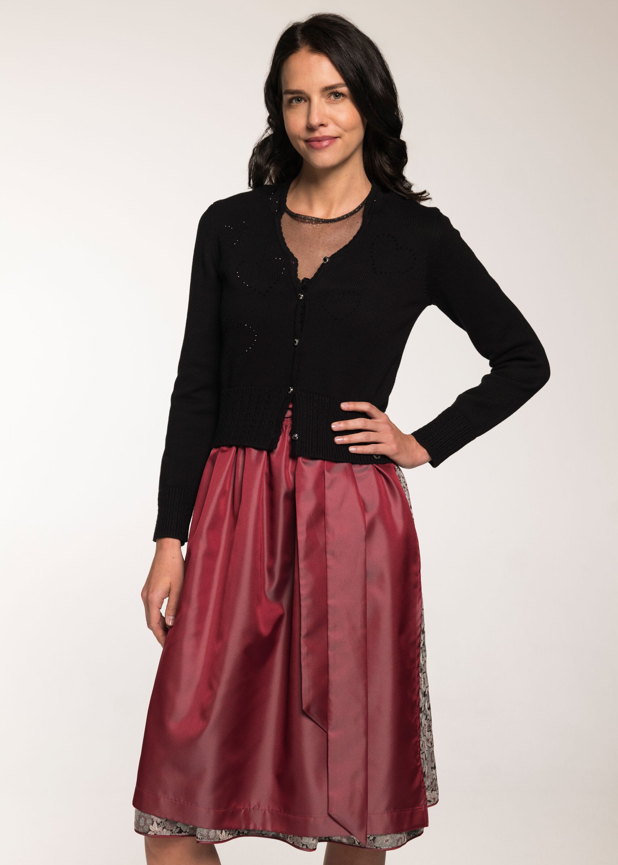 Spieth & Wensky Trachtenstrickjacke Gosina (1-tlg) mit funkelnden Knöpfen günstig online kaufen