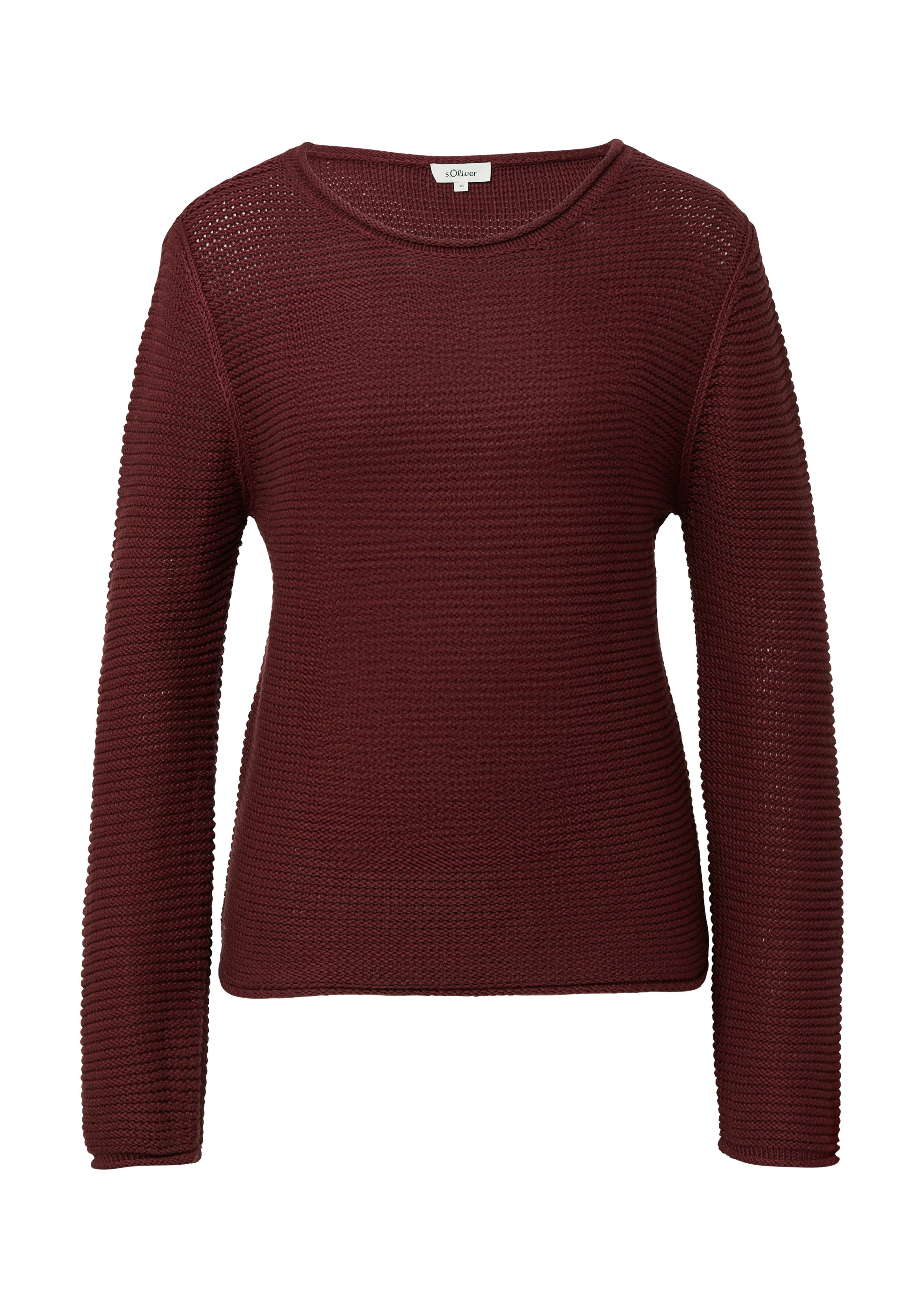 s.Oliver Strickpullover mit Rundhals