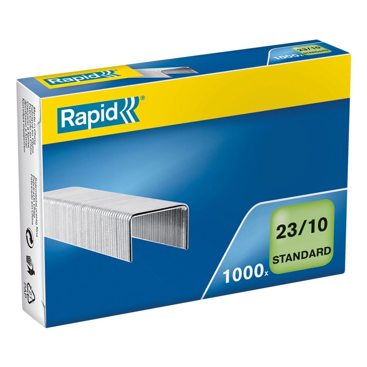 Rapid Heftklammer 23/10, 1.000 Stück/Pack, Heftleistung 70 Blatt