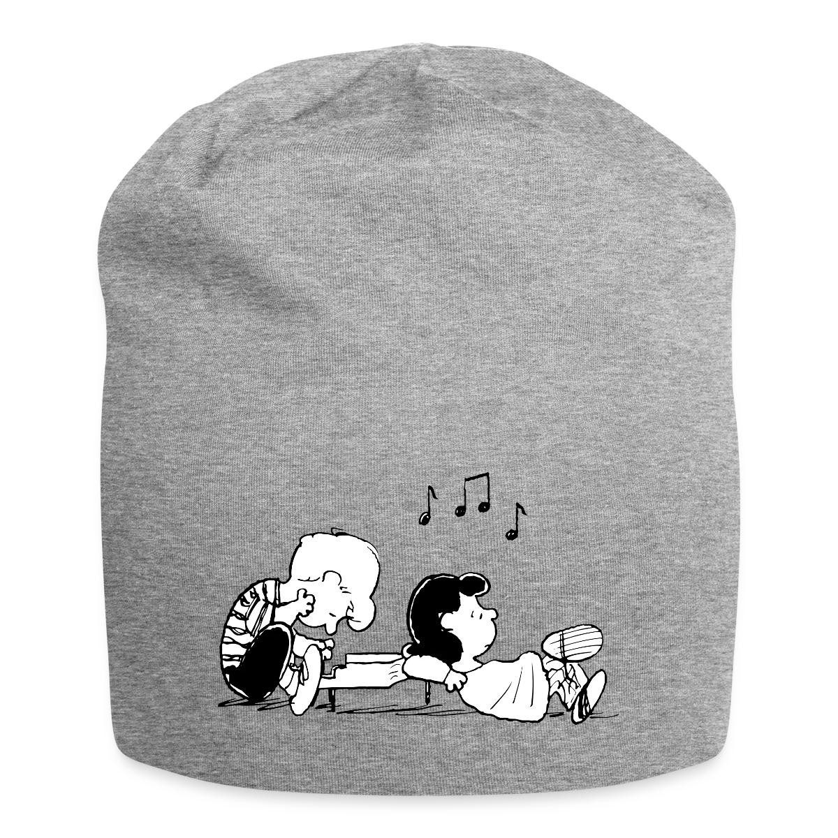 Spreadshirt Beanie Peanuts Schroeder Und Lucy Jersey-Beanie (1-St)