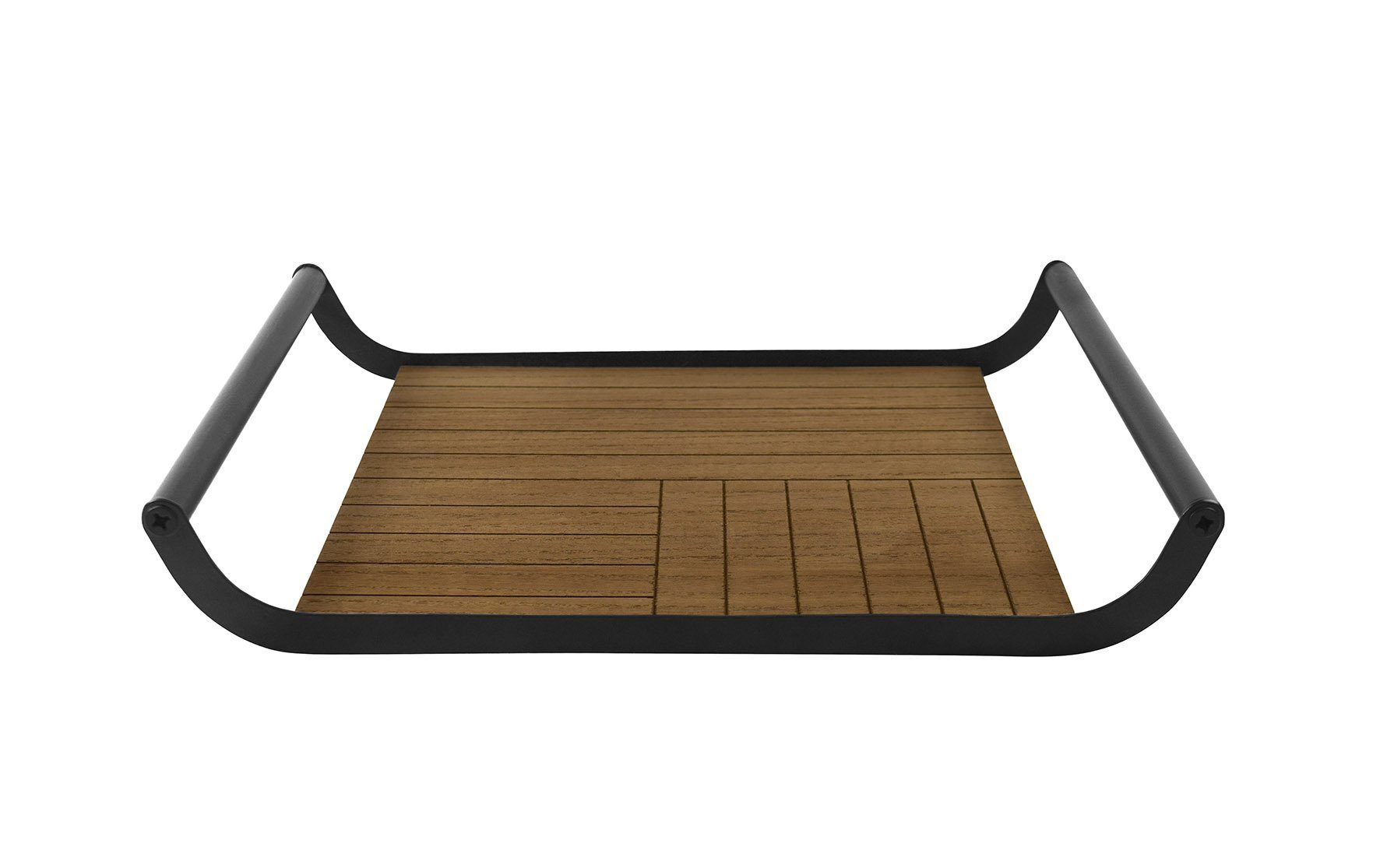 Servierteller Holz Servier Tablett eckig - 34 x 25 cm