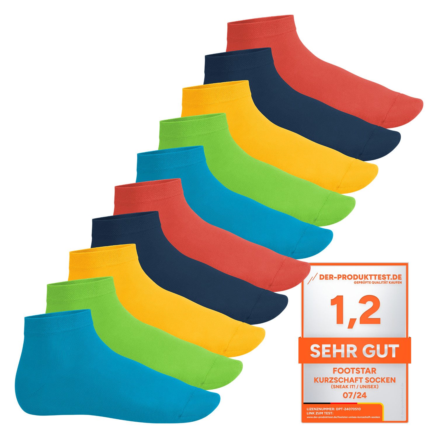Footstar Kurzsocken EVERYDAY! 10 Paar Quarter Socken Kurzsocken Kurze Baumw günstig online kaufen