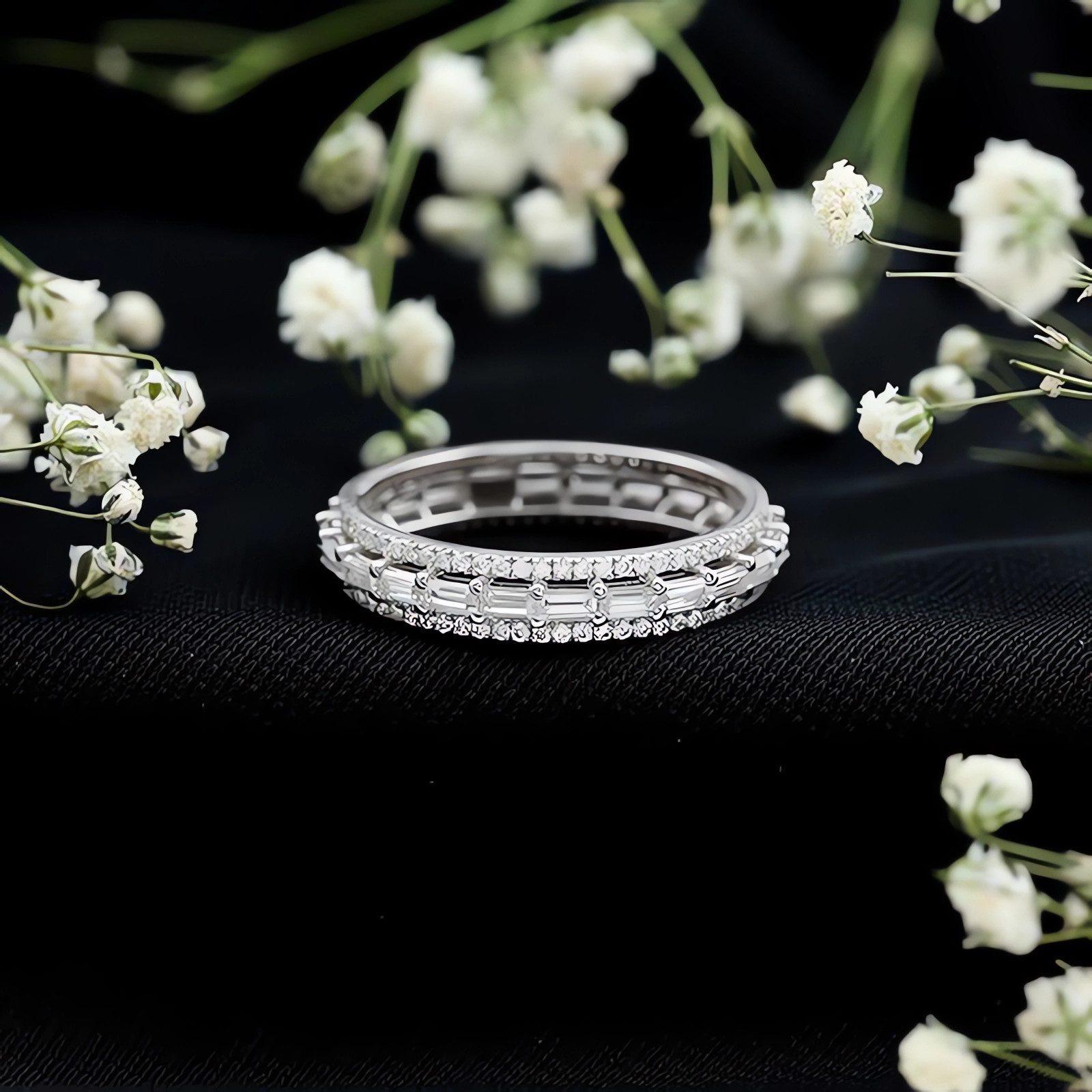 Jumpeak Diamantring Diamantring, Verlobungsring, Diamant Ring Damen, Geschenk für Frau, Promise Ring, Ring Gold Damen 585 Echtgold, Wedding Ring, Labordiamant