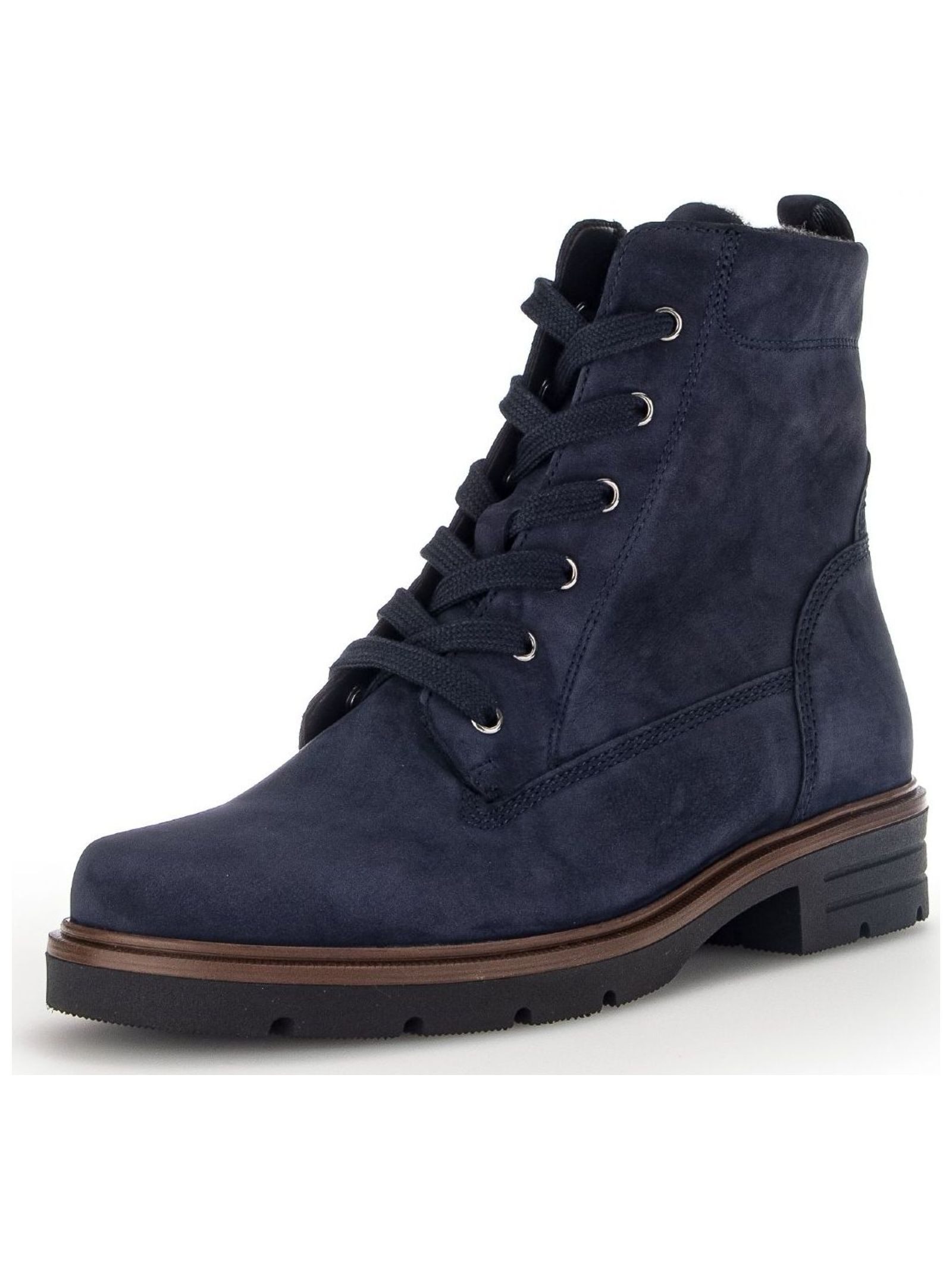 Gabor Stiefelette Nubukleder Schnürstiefelette
