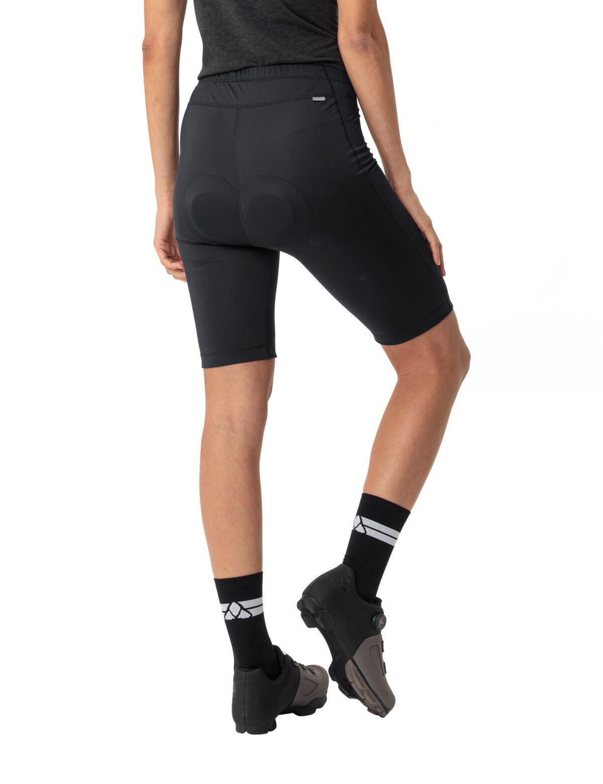 VAUDE Fahrradhose WOMEN'S MATERA TIGHTS II mit Sitzpolsterung, mit Reißverschluss, aus elastischem Polyester