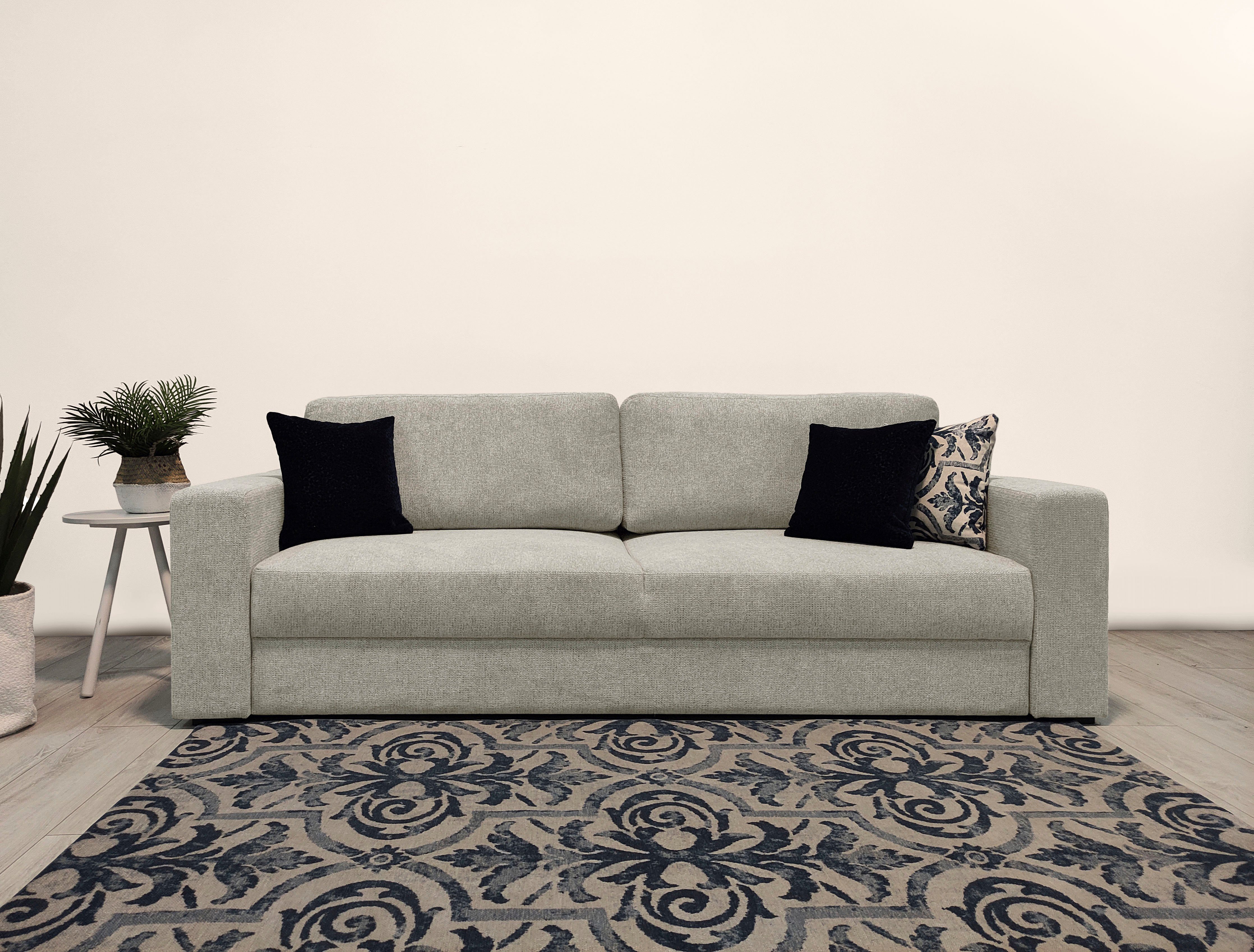 Home affaire Schlafsofa Calrence, mit aufklappbarer Bettfunktion, zwei Armlehnevarianten in der Serie
