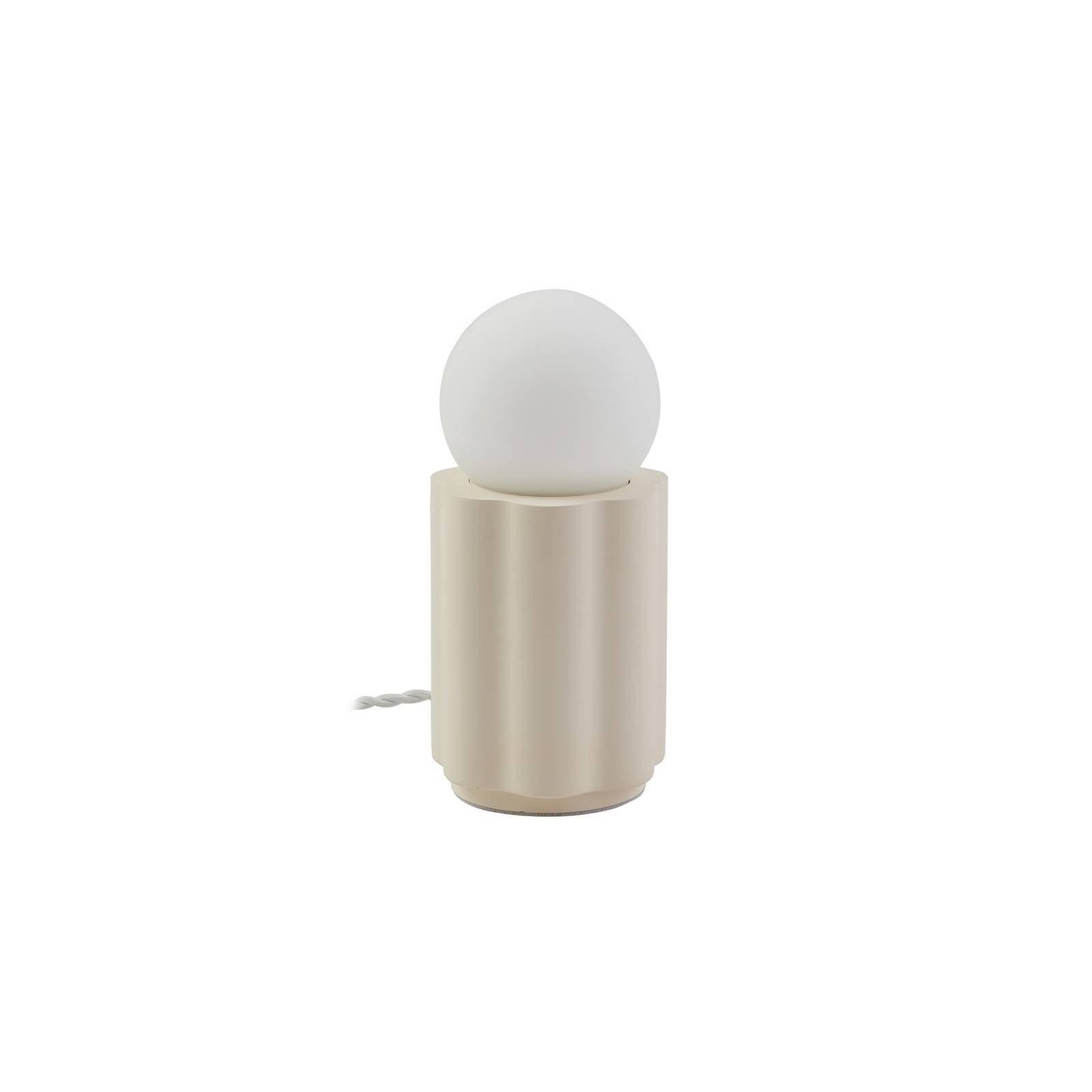 Lindby Tischleuchte Nielson, Gips Weiß IP20, 1 x 15 W LED