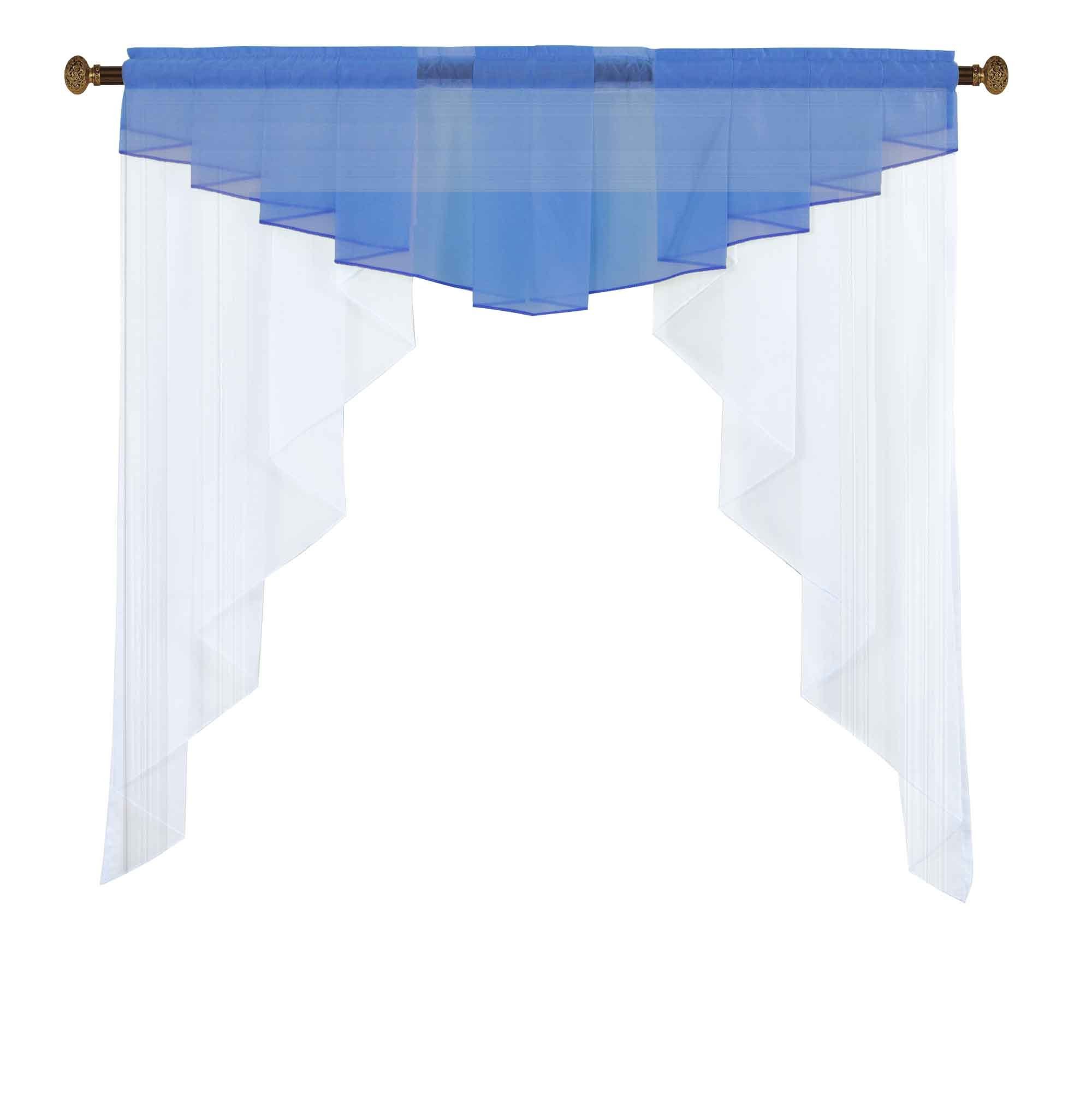 Gardinenbox Scheibengardine, Stangendurchzug, transparent, Voile, M-Bogen Universalband Kurzgardine