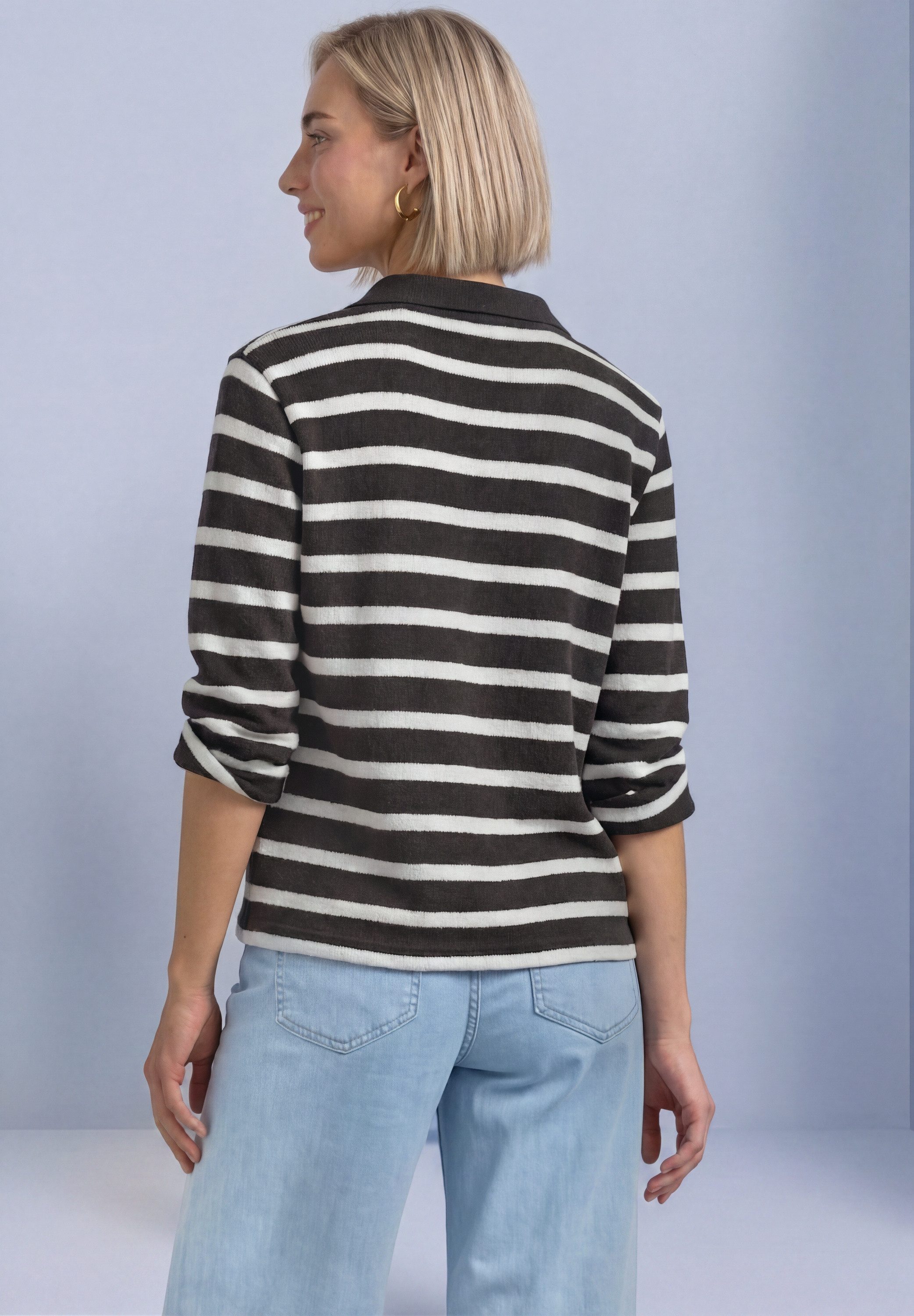 STREET ONE Poloshirt mit Streifenmuster – Bild 3 von 5