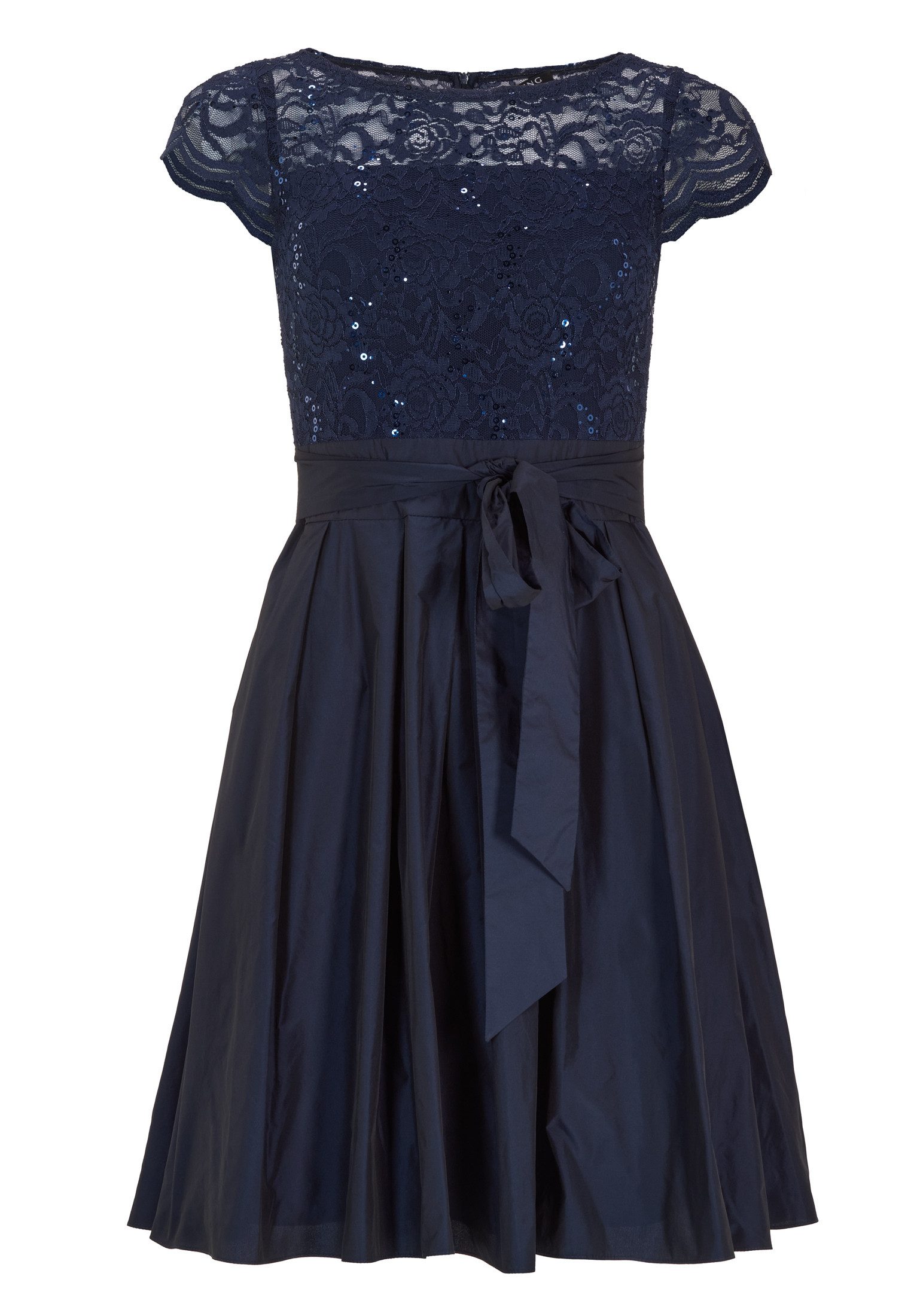 Cocktailkleid - Cocktailkleid aus Taft und Spitze