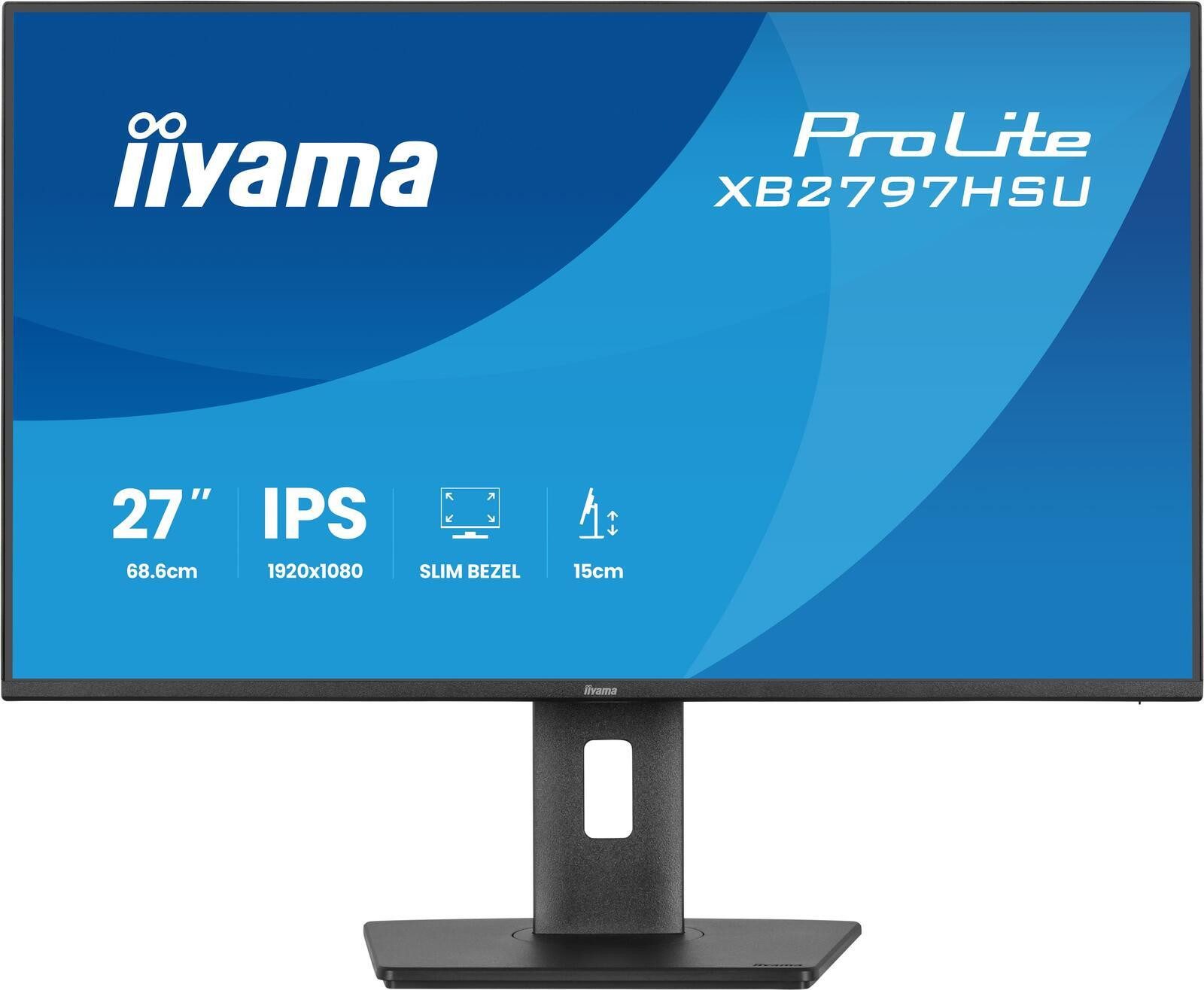Iiyama ProLite XB2797HSU-B1 TFT-Monitor (1920 x 1080, 4 ms Reaktionszeit, 120 Hz, IPS Panel)