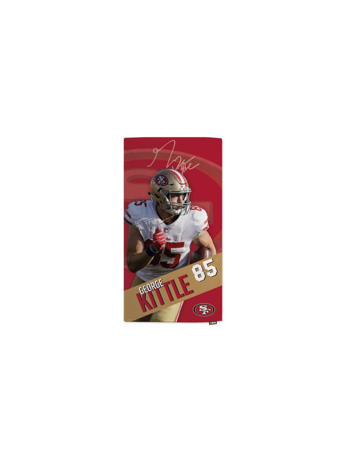 San Francisco 49ers Badetuch NFLPA George Kittle - Beach Towel - MOTION
