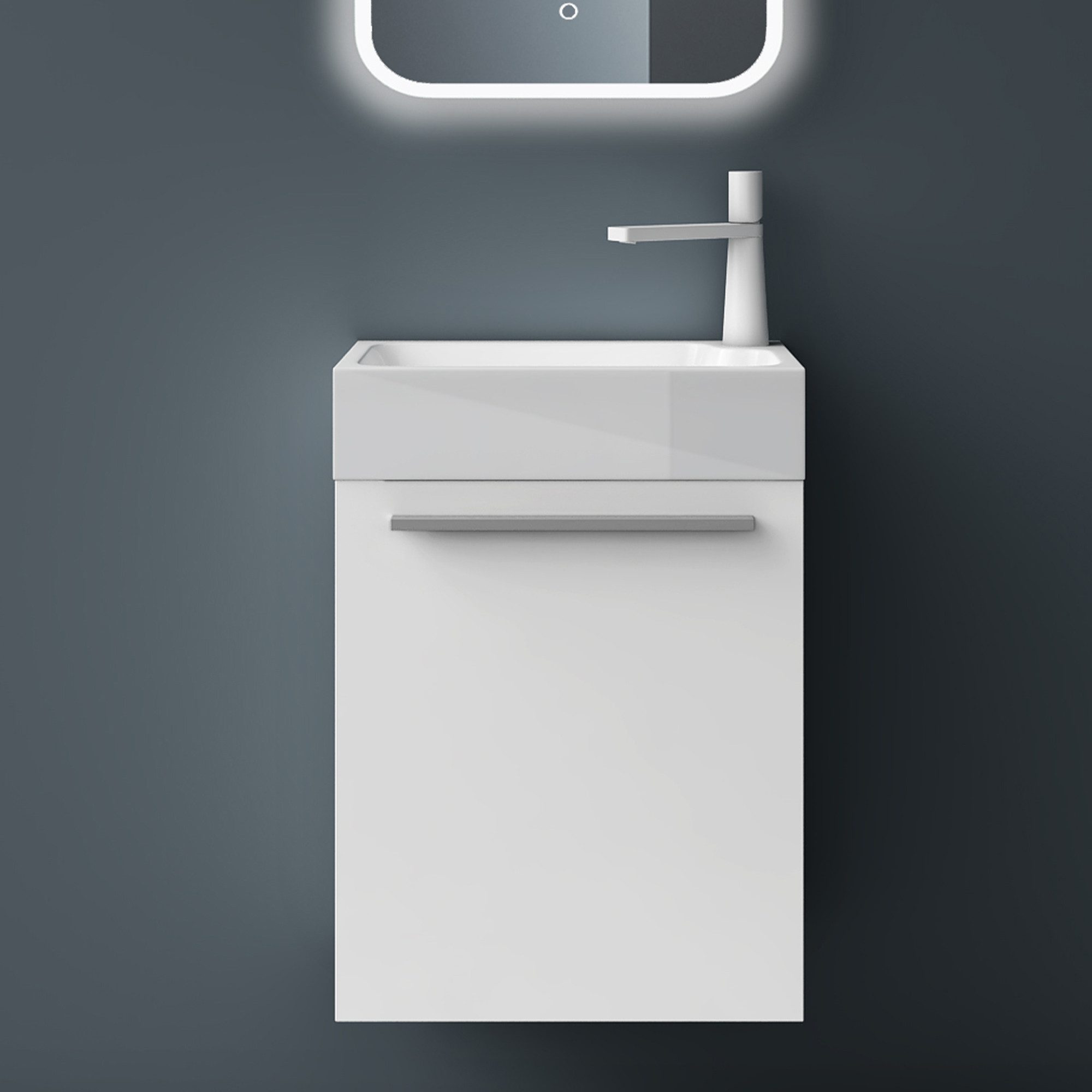 Mai & Mai Badmöbel-Set Gäste Wc Waschbeckenunterschrank Waschtisch mit Unte günstig online kaufen