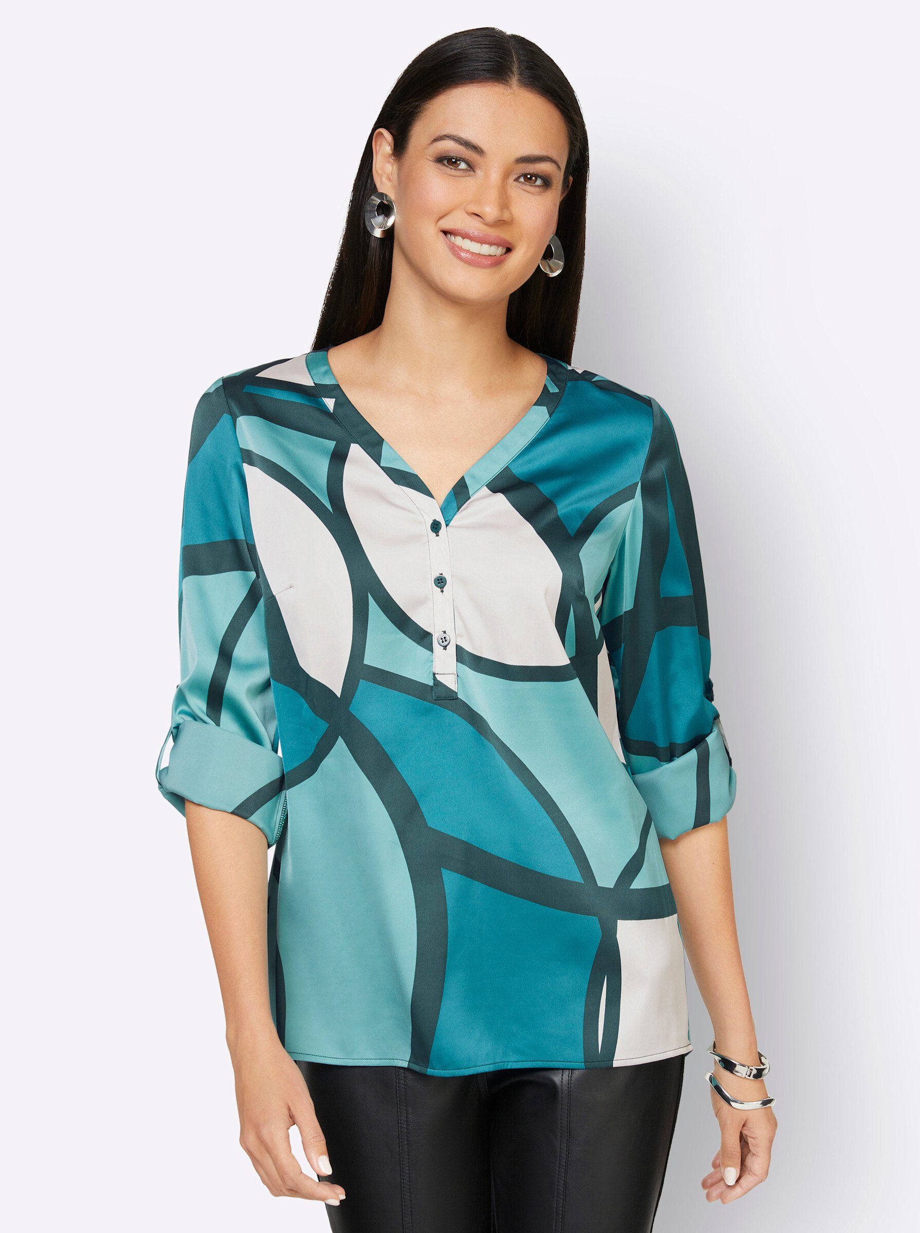 creation L Klassische Bluse Longbluse günstig online kaufen