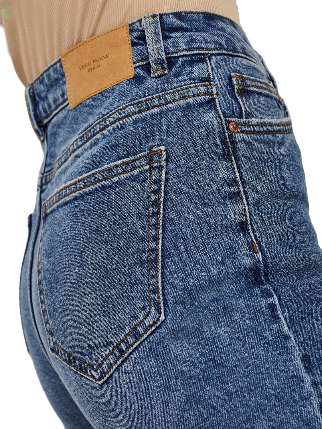 Baumwolle aus Straight-Jeans VMBRENDA Moda Vero