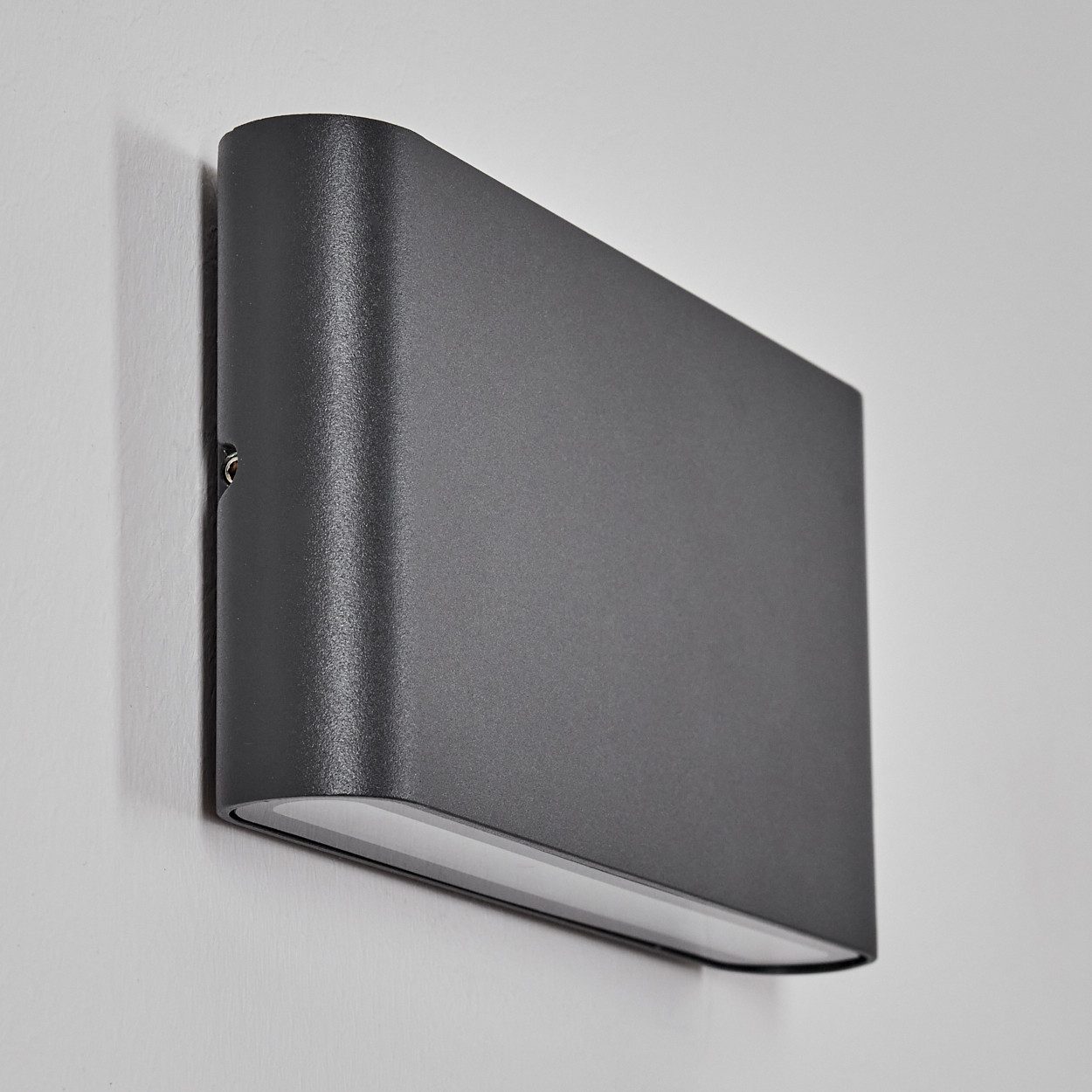 hofstein Außen-Wandleuchte Außenwandlampe aus Metall/Kunststoff in Anthrazi günstig online kaufen
