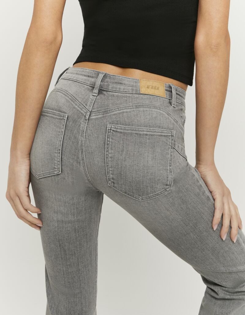 Tally Weijl Bootcut-Jeans SPADEELETRA2 Baumwollmischung, Mid Waist mit Flare Beinverlauf und Push up Effekt