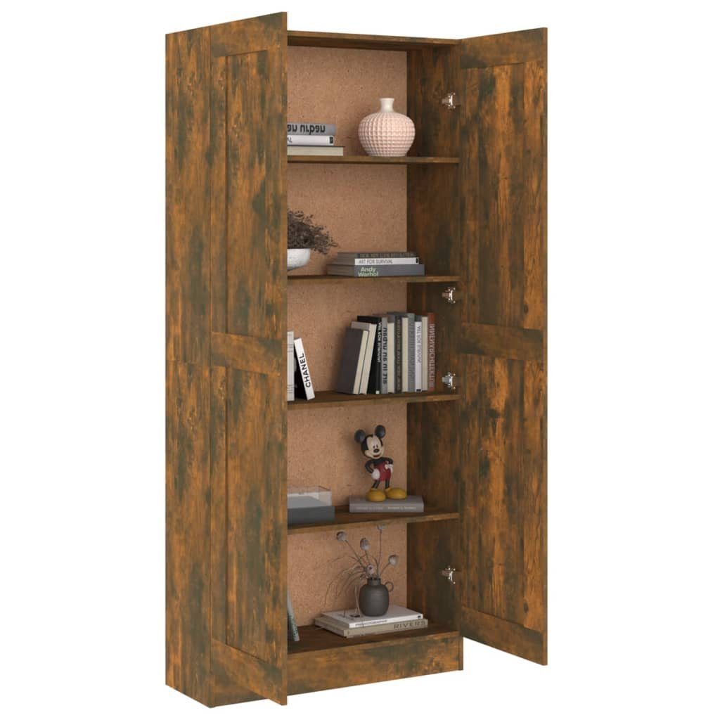 Badezimmerschrank Holzwerkstoff Räuchereiche cm 82,5x30,5x185,5 furnicato Bücherregal