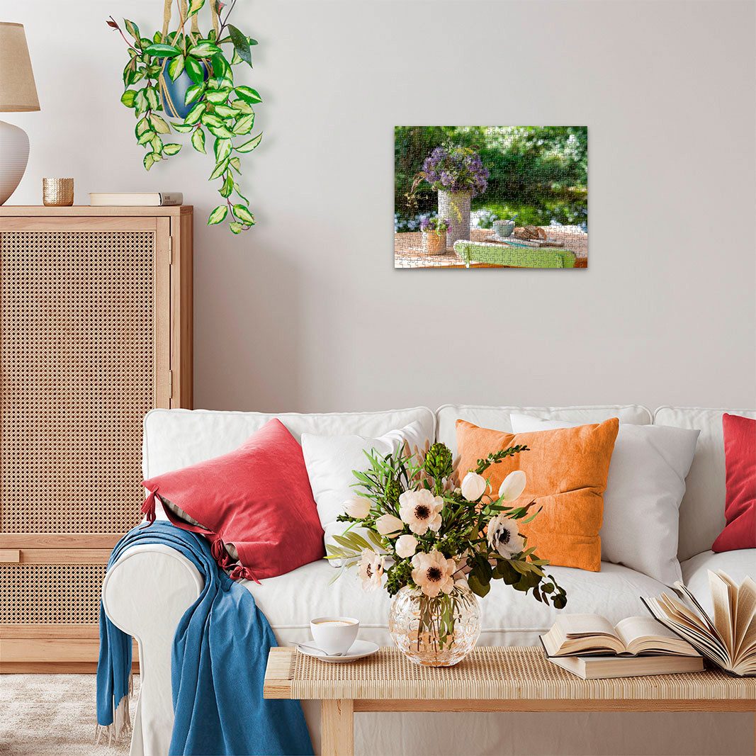 Ravensburger Puzzle Blumengruß am Gartentisch, 500 Puzzleteile, Made in Ger günstig online kaufen