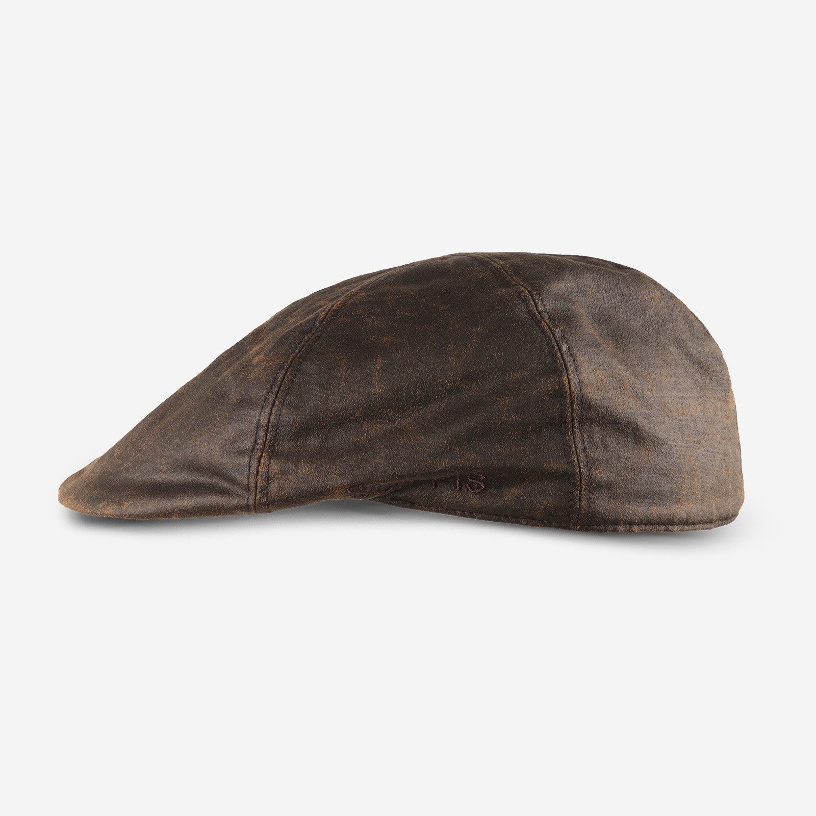 Scippis Flat Cap SCIPPIS Dublin Cap Schiebermütze aus softem DriTec-Mischgewebe, braun