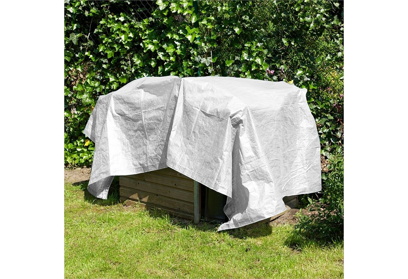 Thumbnail - Zill Schutzplane Gewebeplane 10 x 10 m weiß 180g, m² 451010