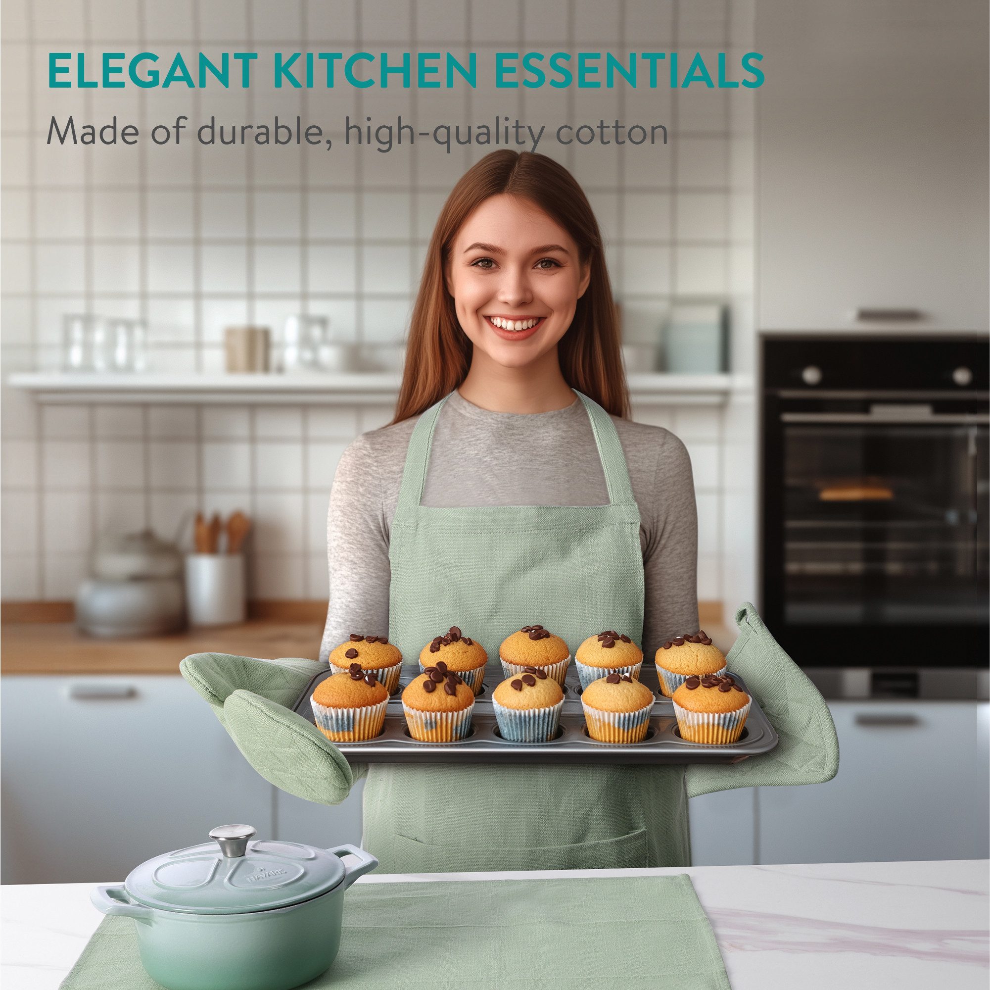 JEMIDI Grillschürze Küchen Set - 1x günstig online kaufen