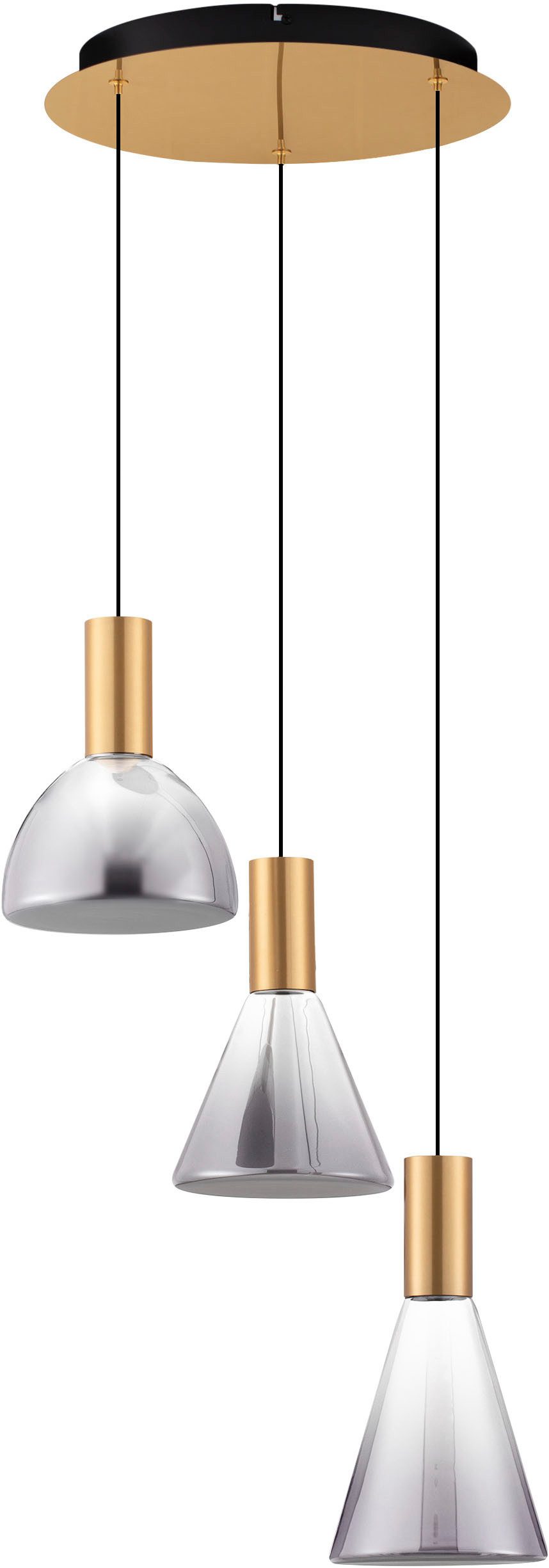 Nova Luce Pendelleuchte VOI, LED fest integriert, Warmweiß