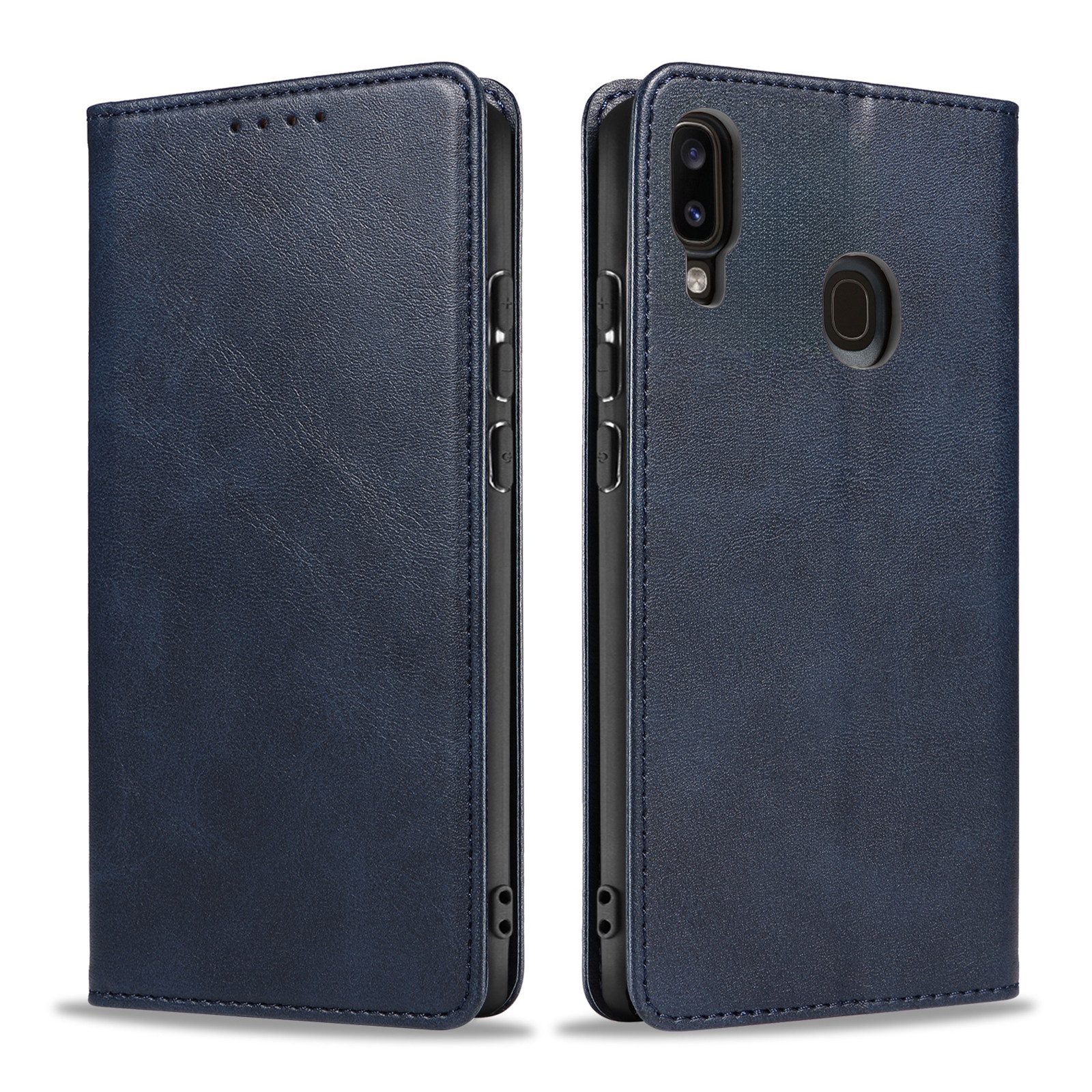 Tec-Expert Handyhülle Tasche Hülle für Samsung Galaxy A40 5.9 Zoll, 5.9", Cover Klapphülle Case mit Kartenfach Fliphülle aufstellbar