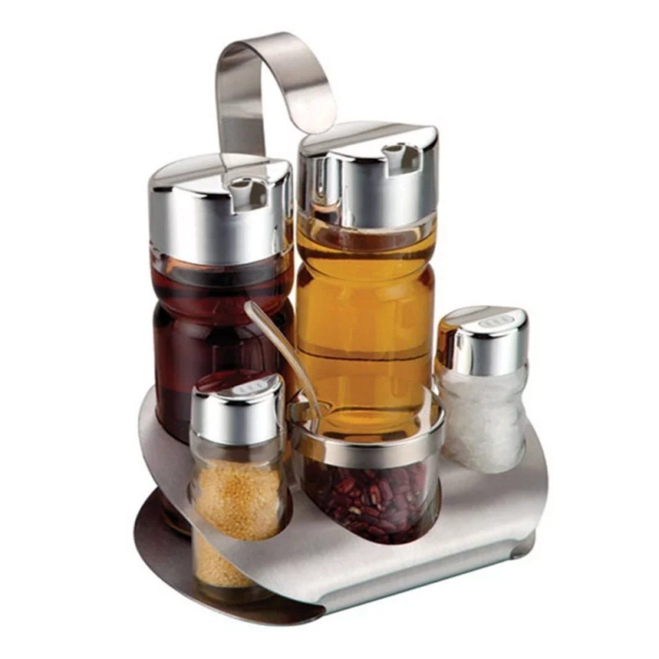 B-Home Menage-Set, (6-tlg), Gewürzständer mit Glasbehältern