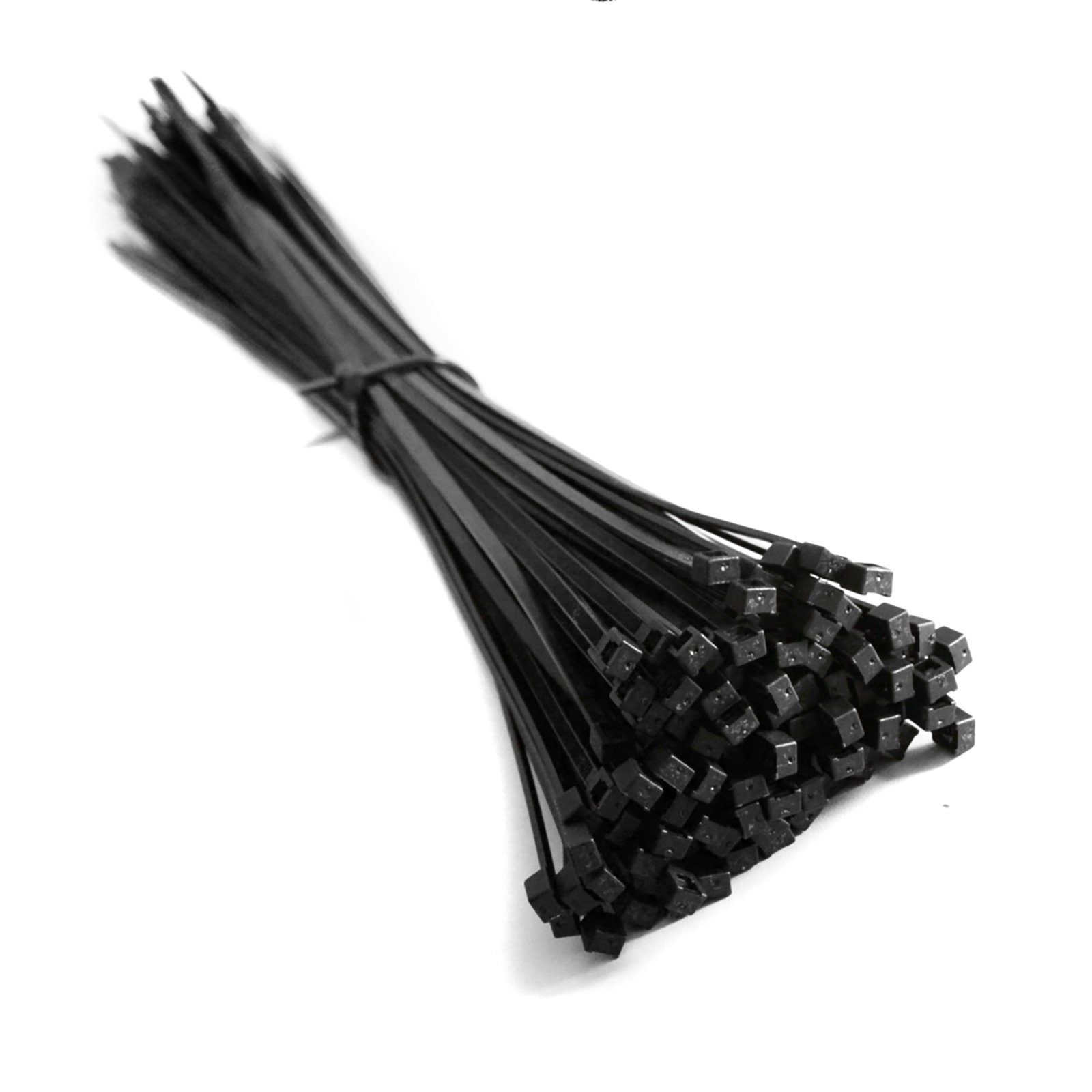 ADELID Kabelbinder (100-St) 100 Stück Profi Kabelbinder 300x4,8mm Zugfestigkeit 22,2kg Schwarz