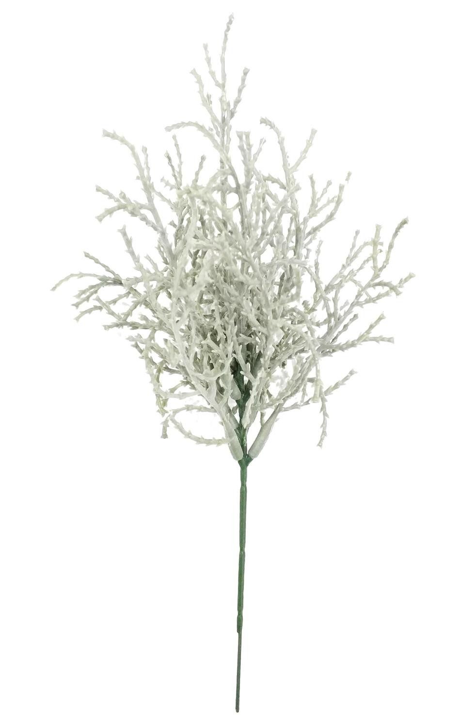 Künstliche Zimmerpflanze Kunstpflanze Heiligenkraut ATING, Steckstab, grau-weiß, 22 cm Gitterkraut, artplants, Höhe 22.0 cm