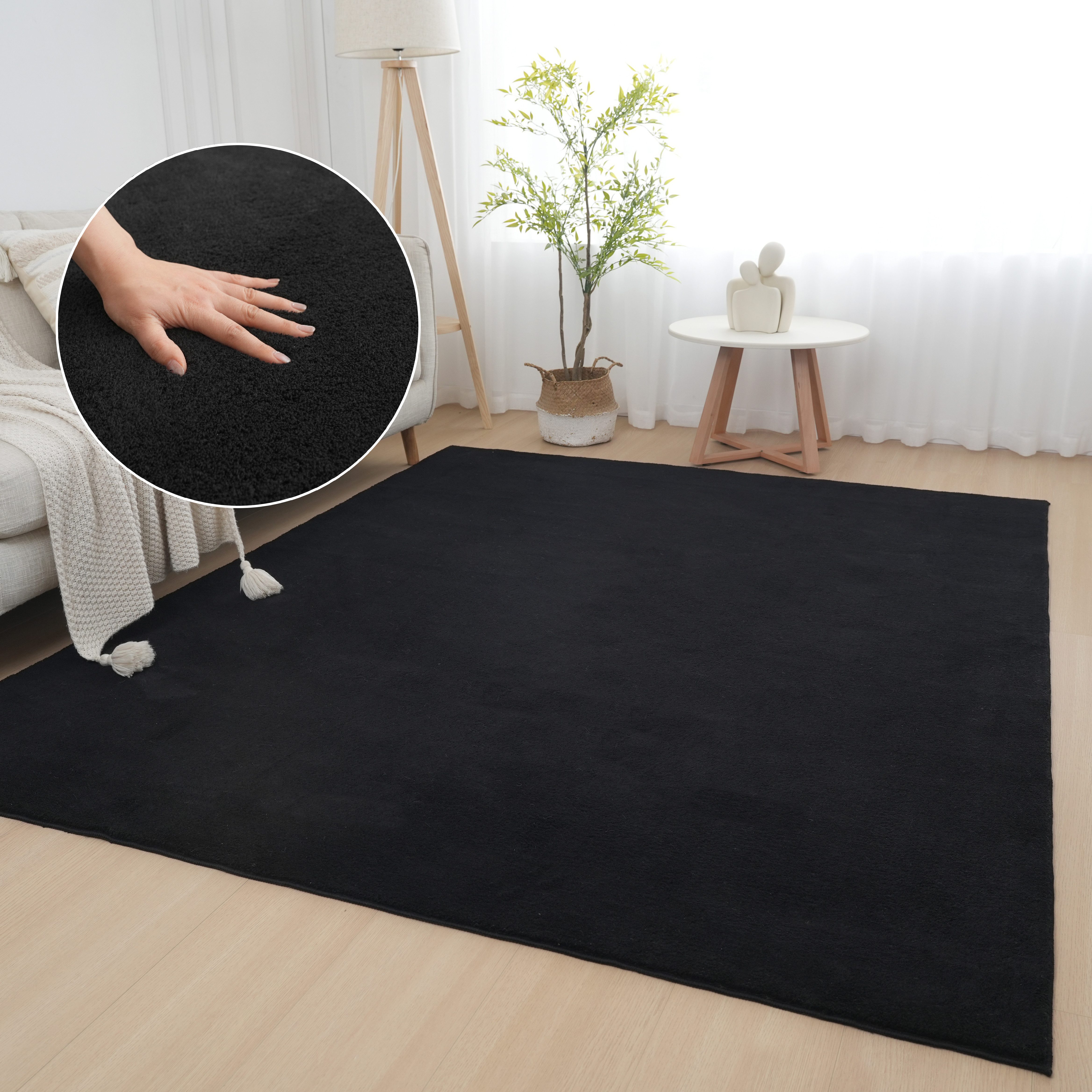 Teppich Cali light, Kunstfellteppich