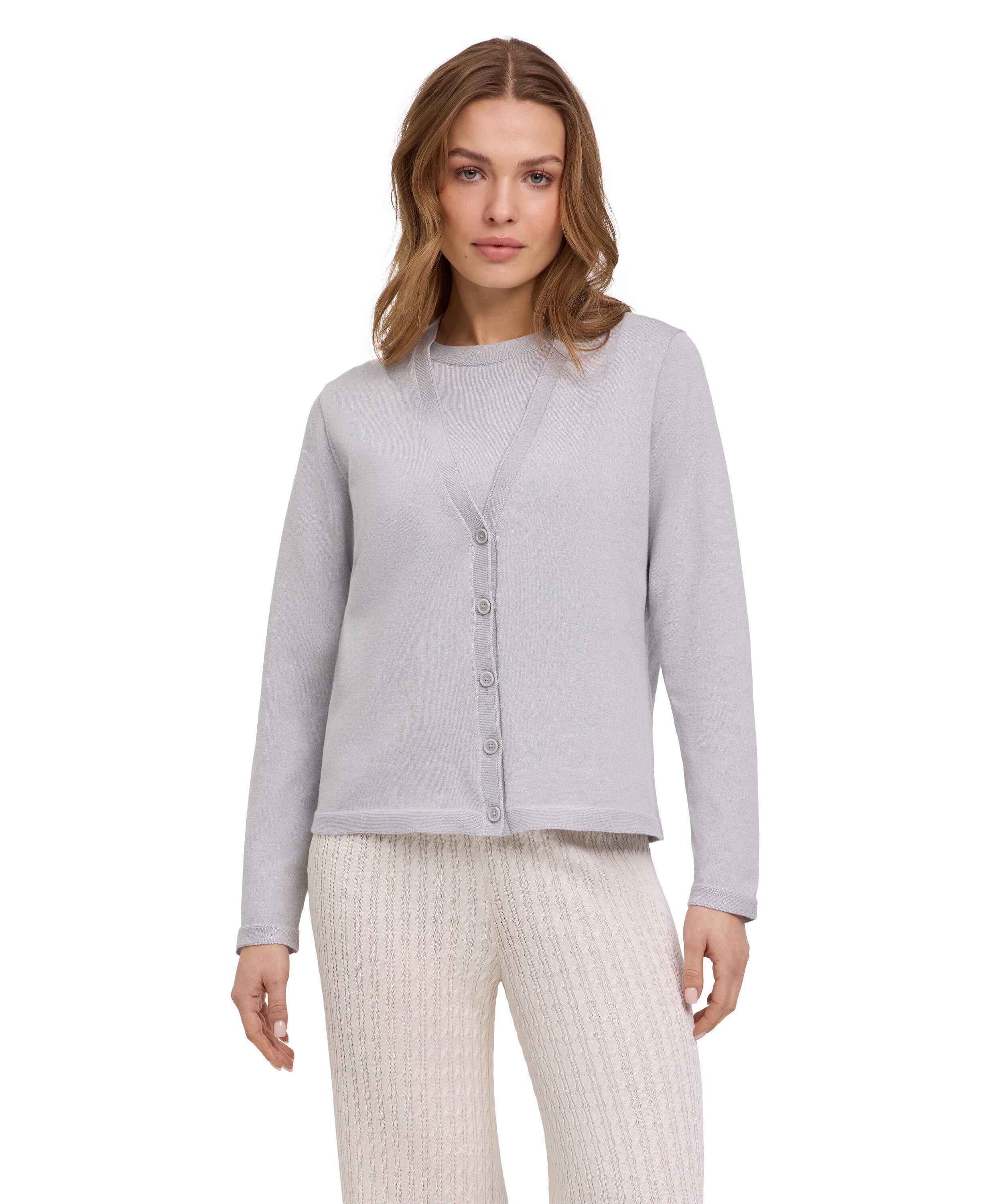 FALKE Strickjacke (1-tlg) mit Bio-Baumwolle