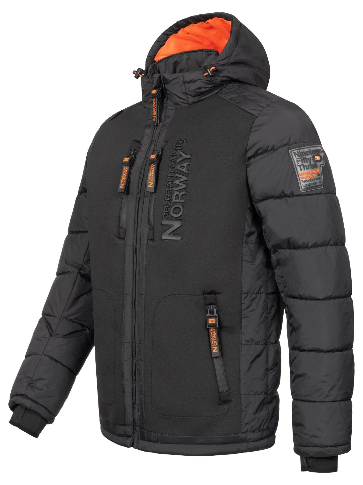 Geographical Norway Winterjacke Herren Winterjacke Outdoorjacke mit Kapuze günstig online kaufen