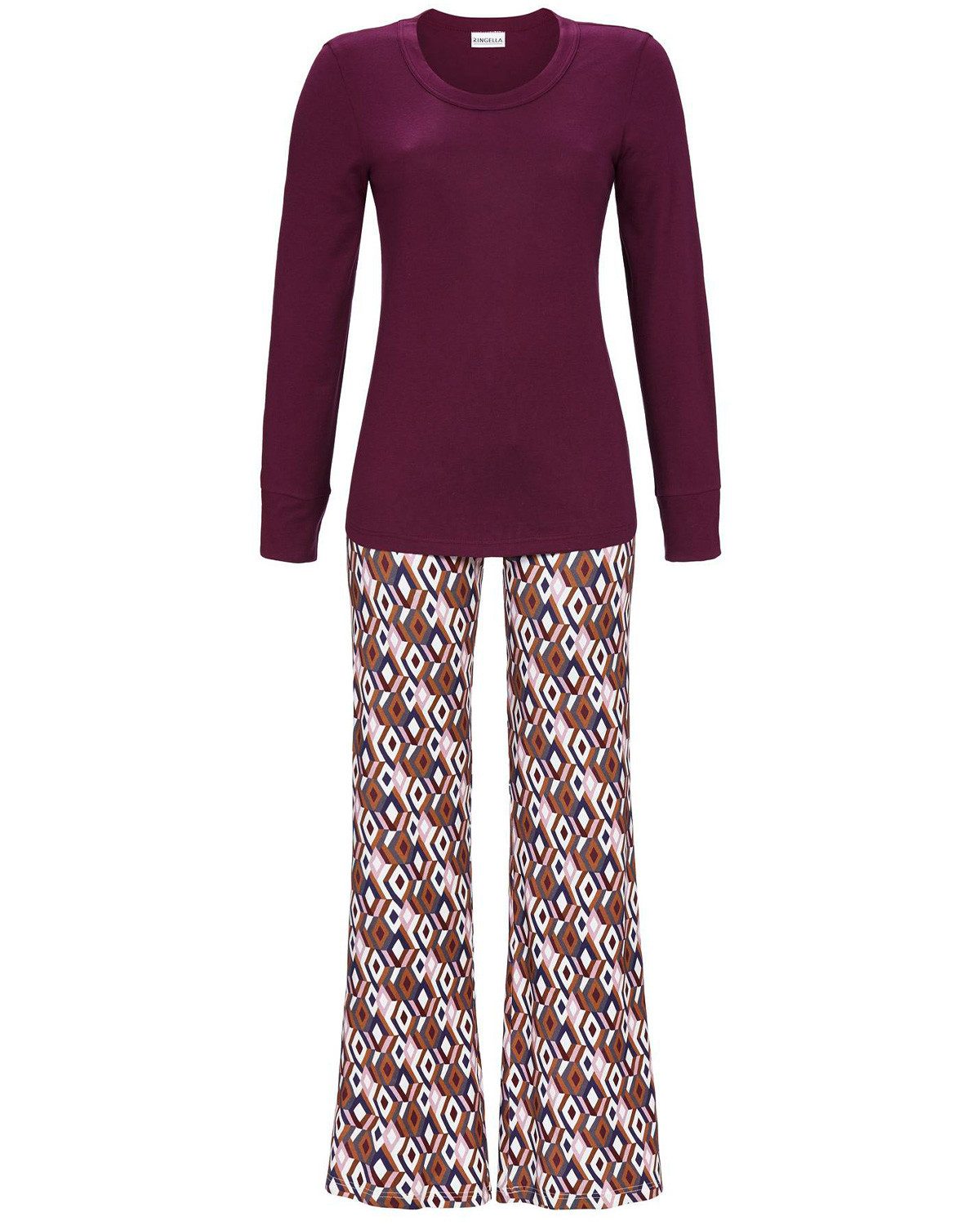 Ringella Pyjama RINGELLA Pyjama mit Schlaghose '70s' 4511215, Bee günstig online kaufen