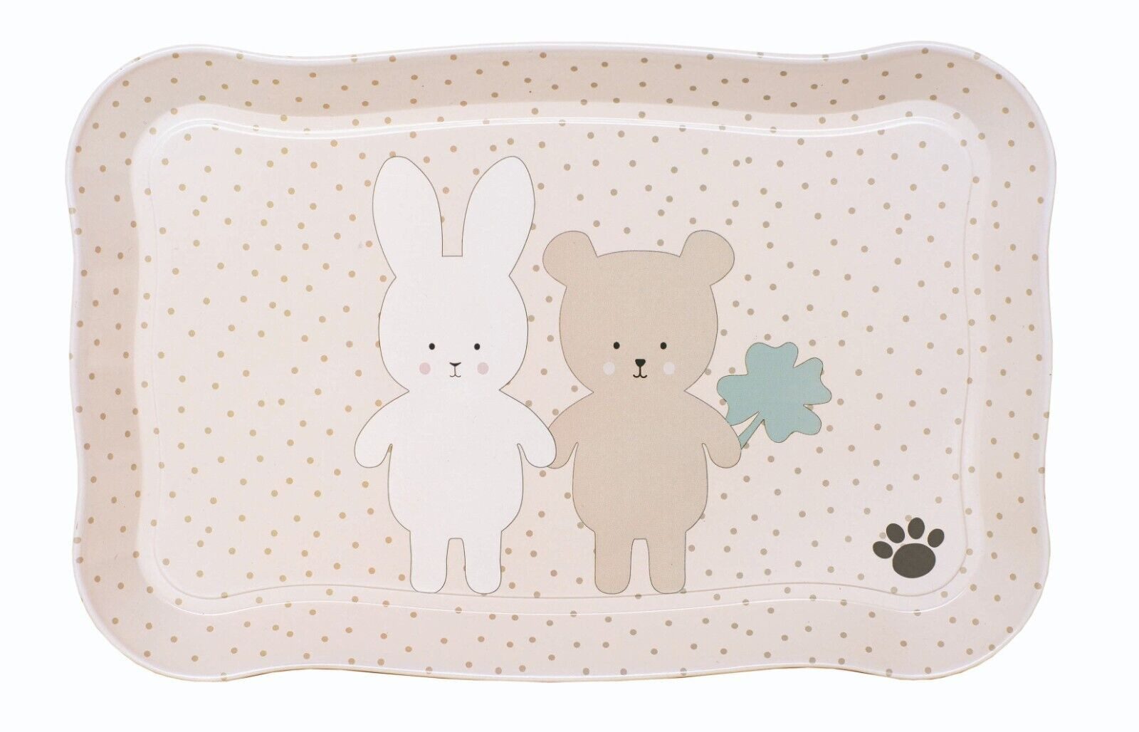 JaBaDaBaDo Puppengeschirr Teeservice Bunny & Teddy Natur 3J+, (15-tlg), inkl. kleinem Köfferchen