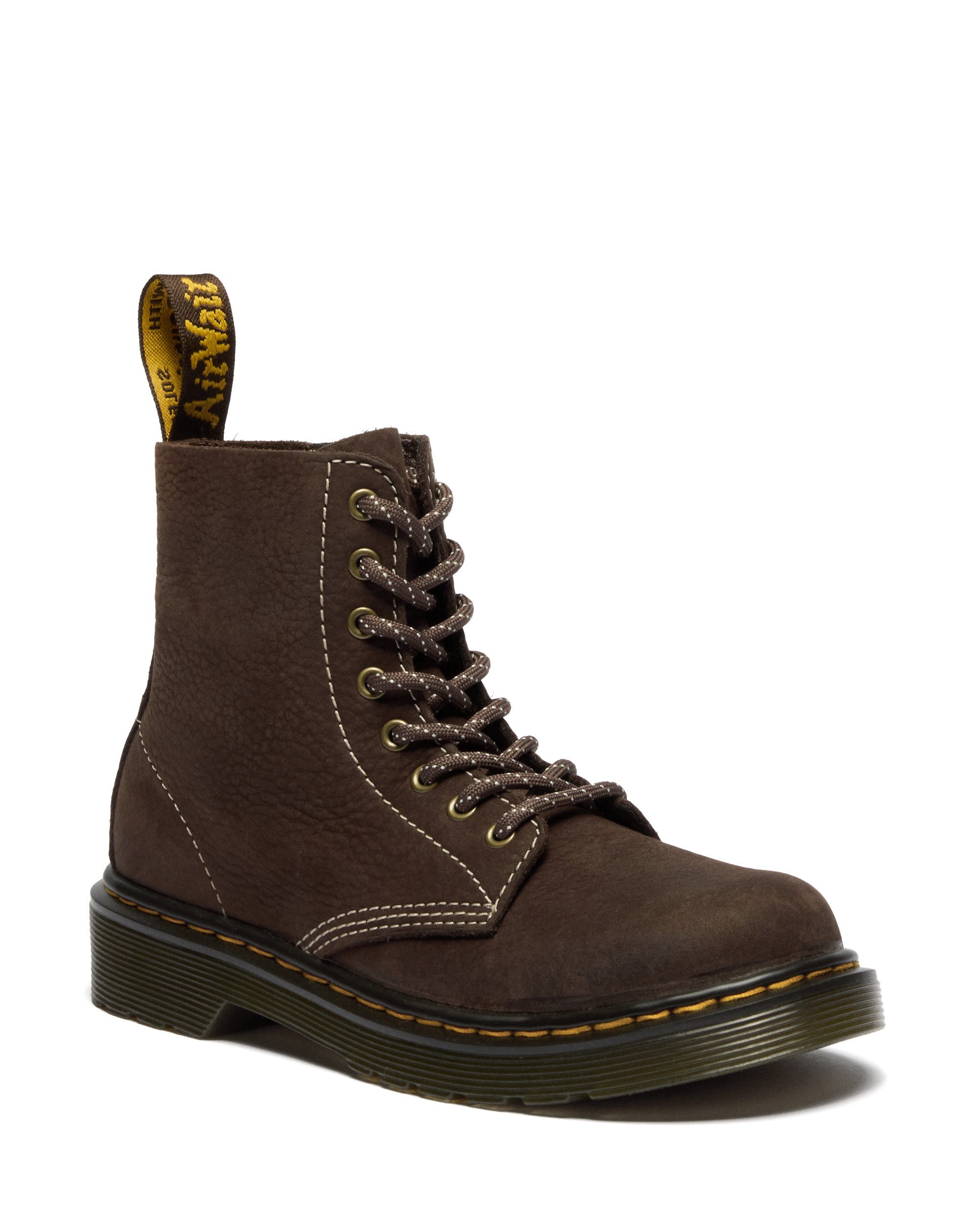 DR. MARTENS 8 Eye Boot ROMARIO Schnürstiefel Kinderschuh, Freizeitstiefel mit zusätzlichem Innenreißverschluss – Bild 5 von 5