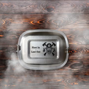 Lasernauten Lunchbox Lunchbox Edelstahl Feuerwehr für Kinder und Erwachsene versch. Motive, Kleine Dose (ca. 700ml)