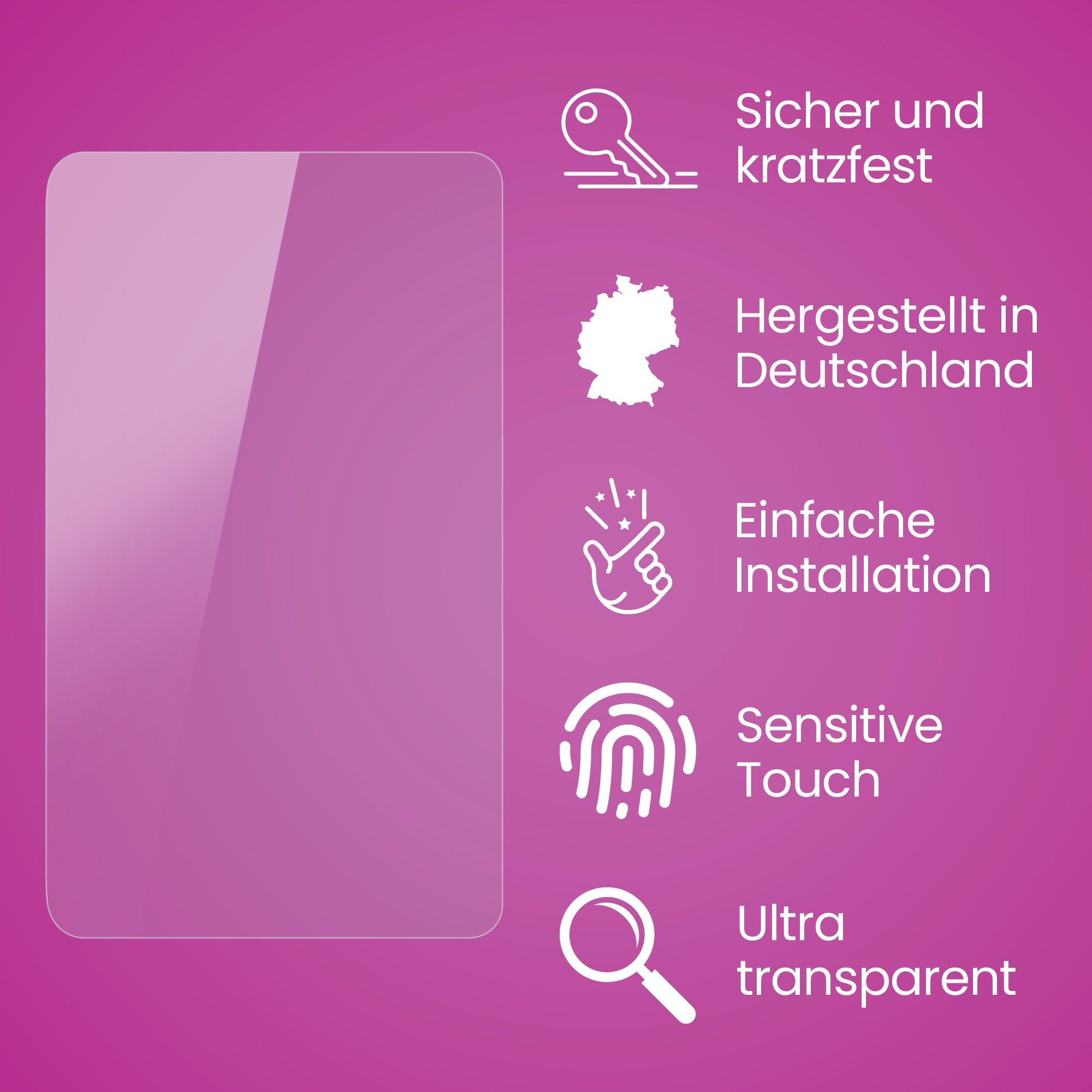 atFoliX Schutzfolie Panzerglasfolie für Logitech G Cloud, Ultradünn und superhart