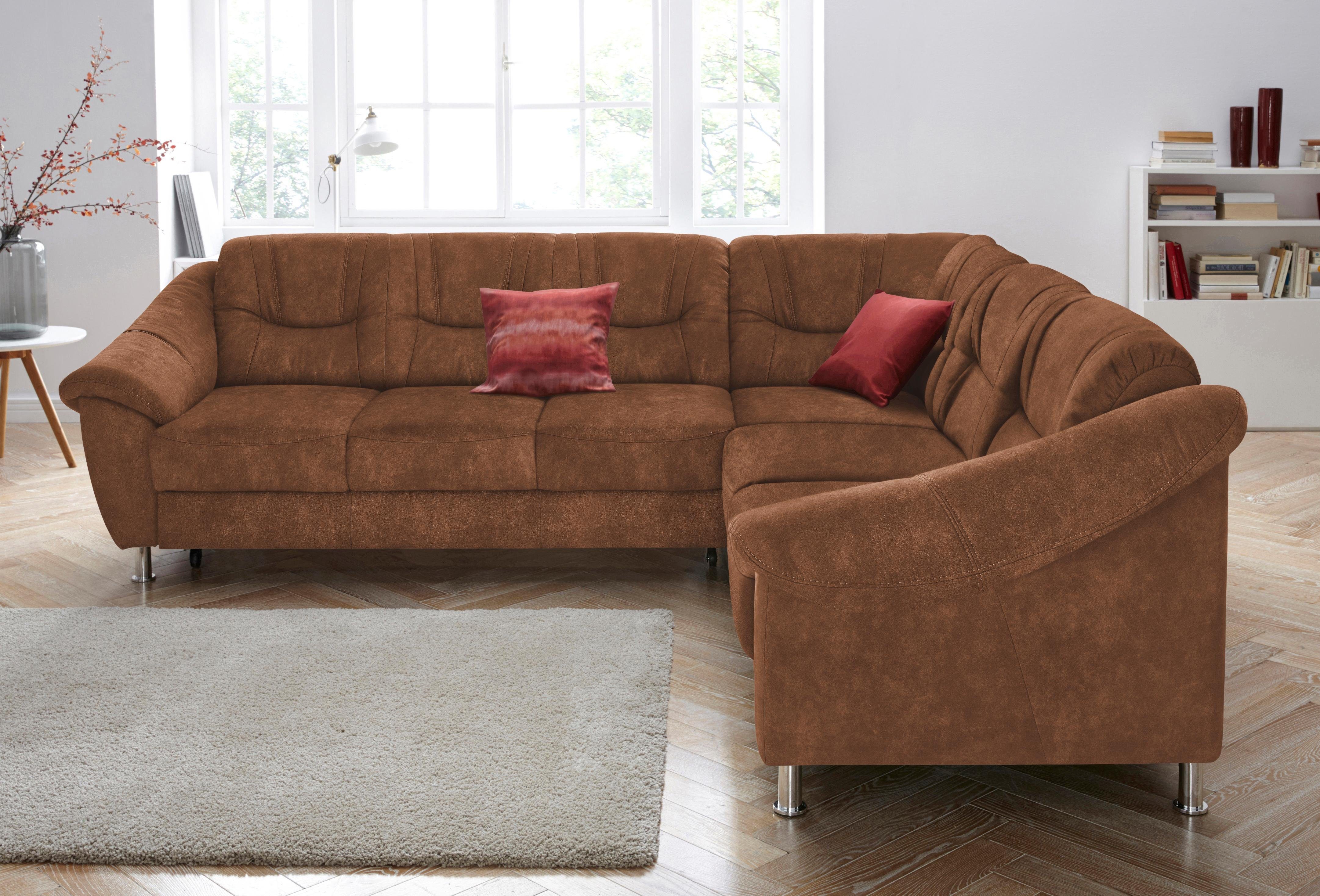 sit&more Ecksofa "Salsa L-Form", mit Federkern, wahlweise mit Bettfunktion günstig online kaufen
