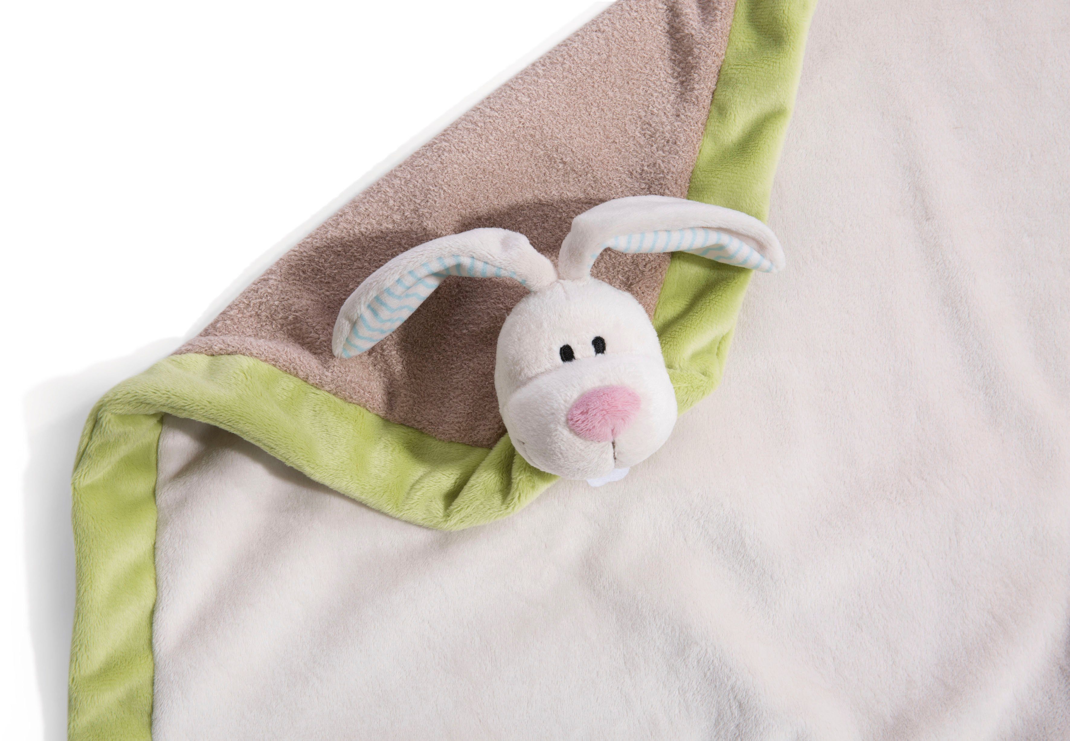 Babydecke My First NICI, Baby-Kuscheldecke mit Schmuse-Hase, Nici