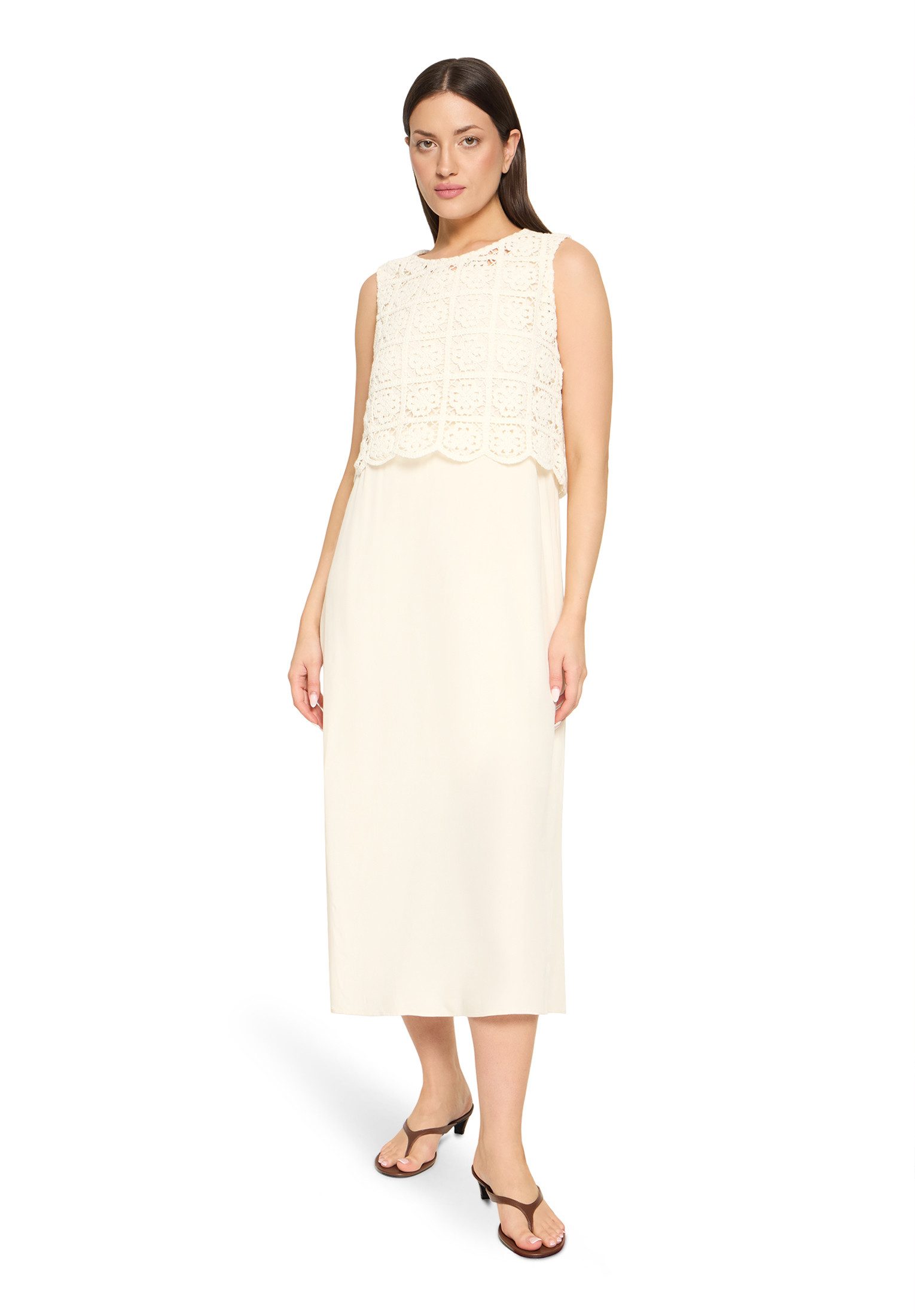 Cartoon Druckkleid Damen mit Stickerei