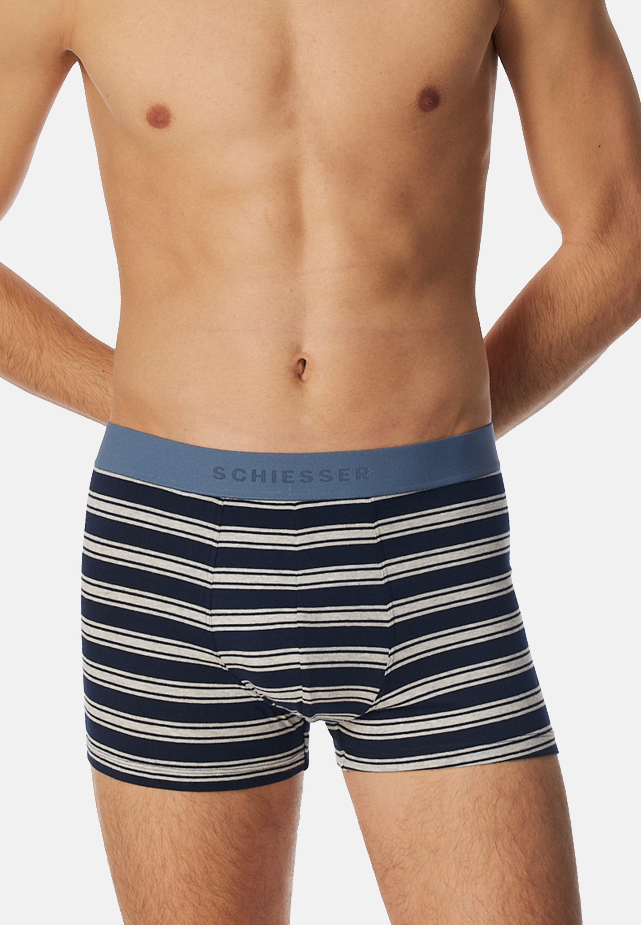 Schiesser Retro Boxer 6er Pack 95/5 Cotton (Spar-Set, 6-St) Retro Short / Pant - Baumwolle - ohne Eingriff - Atmungsaktiv