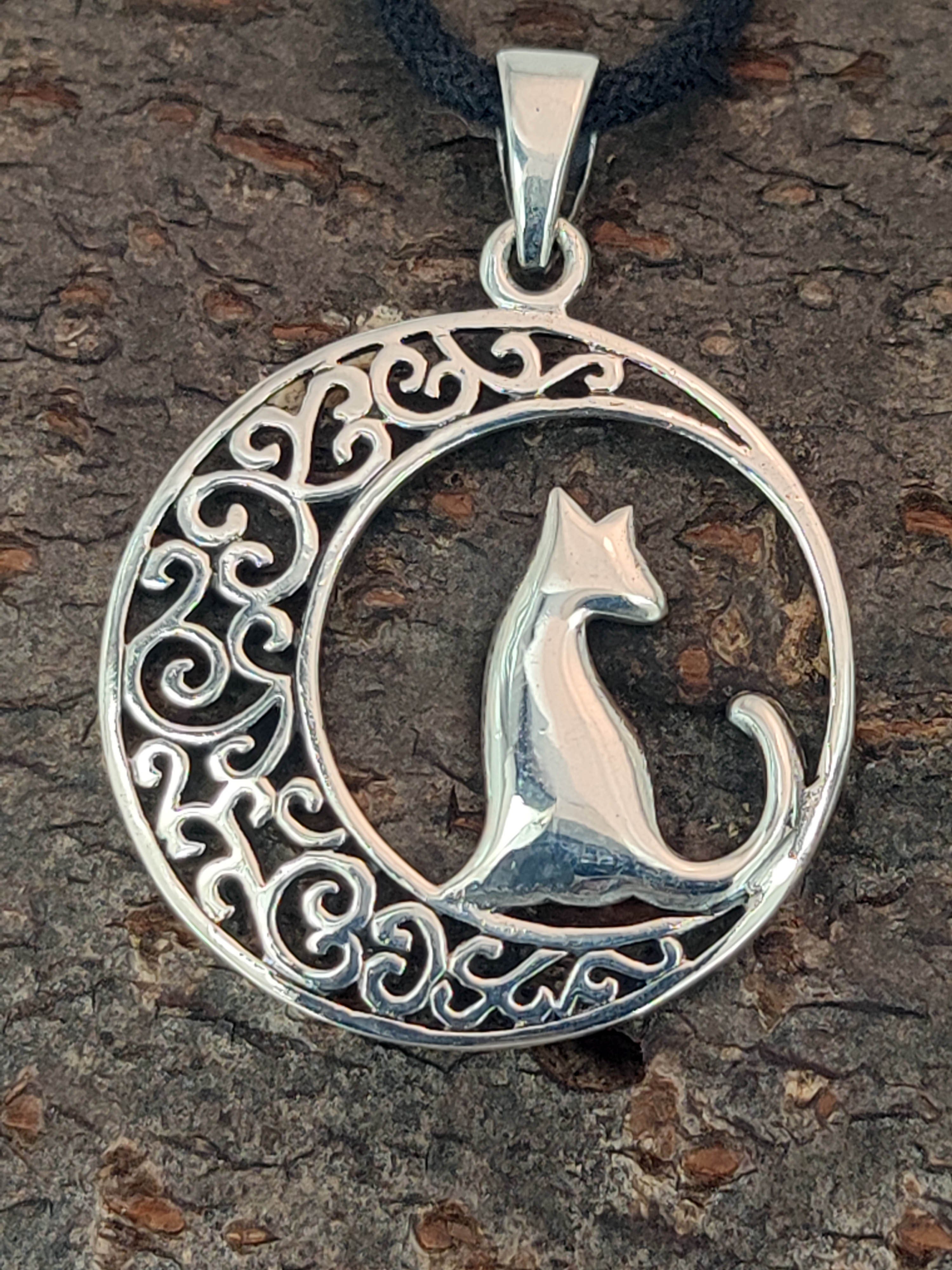Kiss of Leather Kettenanhänger Katze Katzenanhänger günstig online kaufen