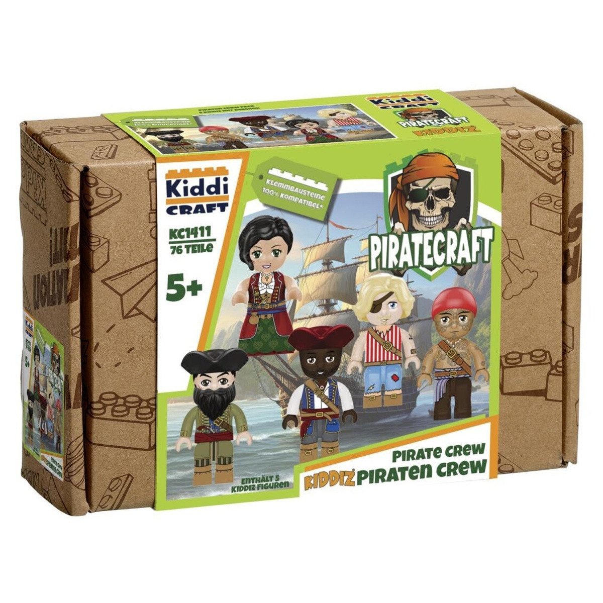 Wisam Kiddicraft KC1411 KIDDIZ Figuren-Pack: Piraten Crew Spielbausteine