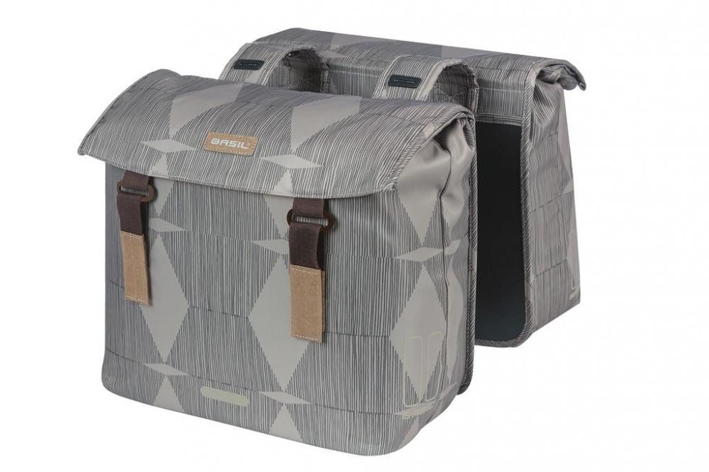 Basil Fahrradtasche Basil Doppelpacktasche Elegance chateau taupe Größe 16x40x38 cm 40-49l