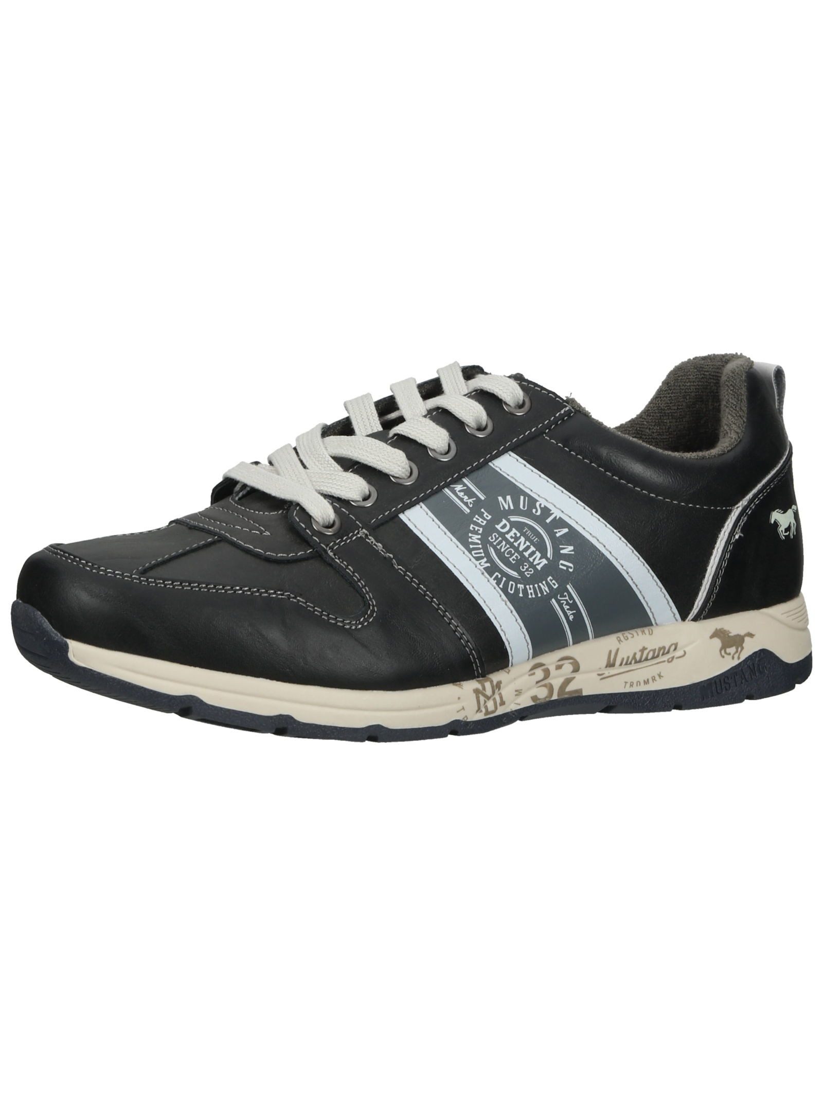 Halbschuhe Lederimitat Schnürschuh